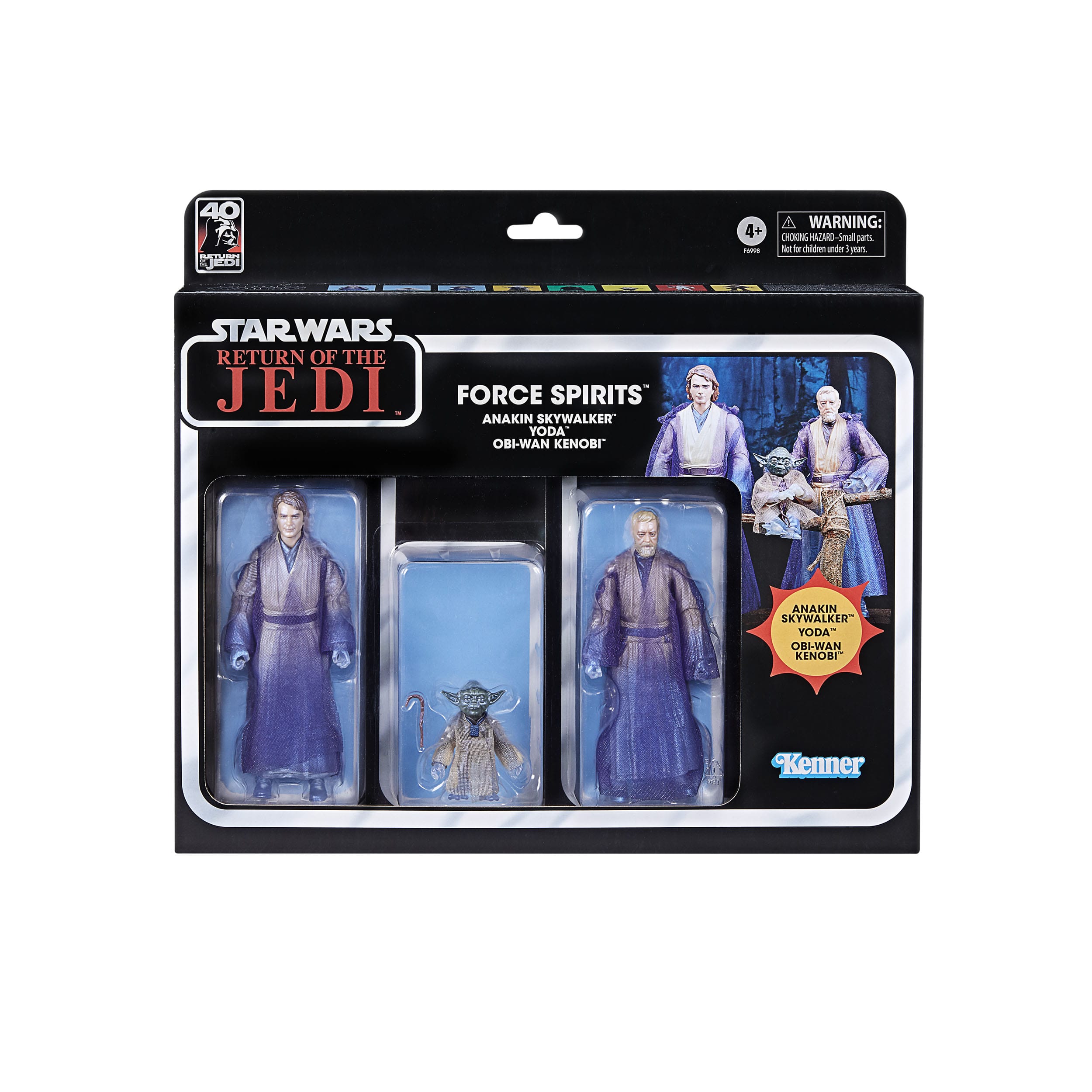 Star Wars Black Series: Force Spirits 3-Pack (Anakin, Obi-Wan, Yoda, EP VI)-Actionfiguren-Hasbro-Mighty Underground