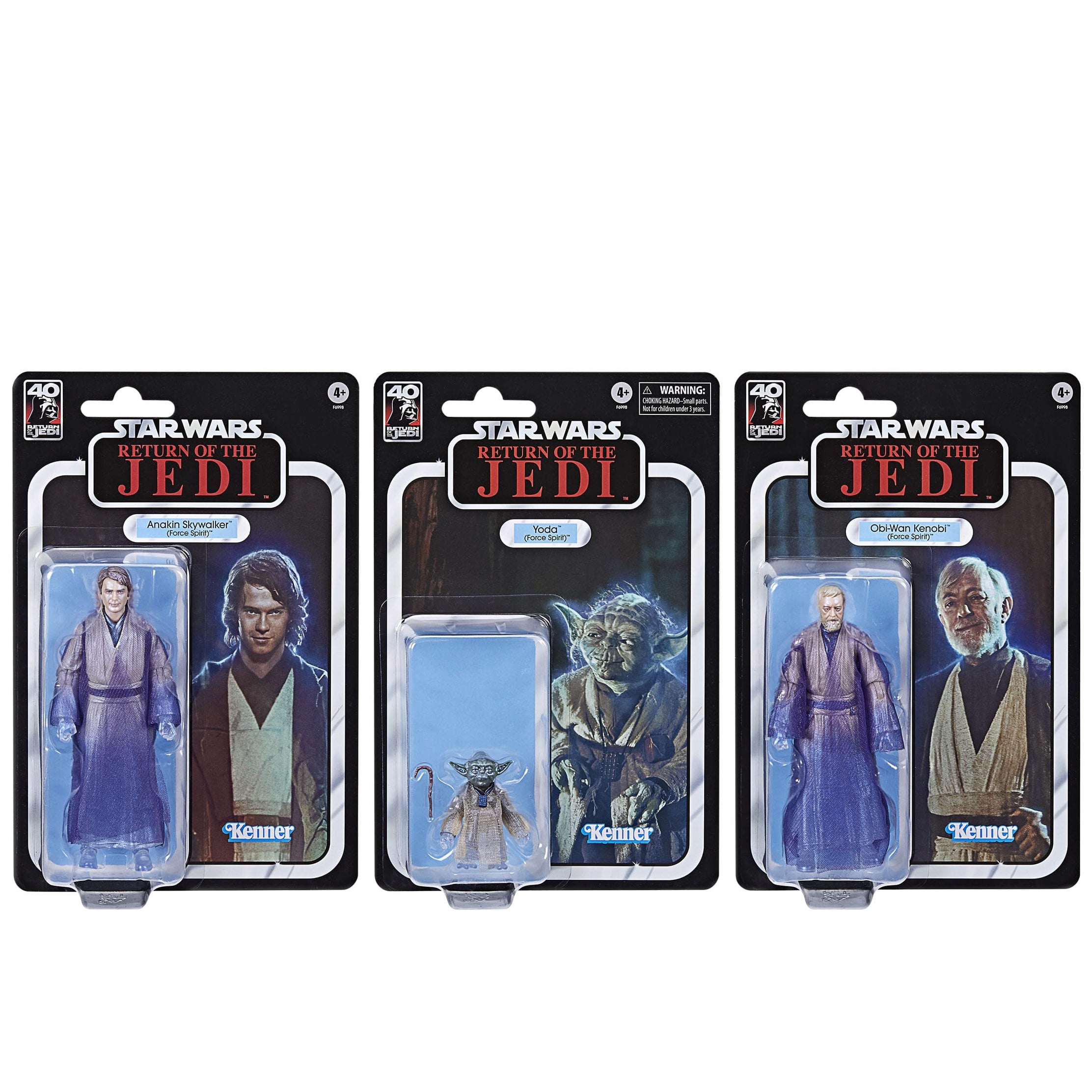 Star Wars Black Series: Force Spirits 3-Pack (Anakin, Obi-Wan, Yoda, EP VI)-Actionfiguren-Hasbro-Mighty Underground