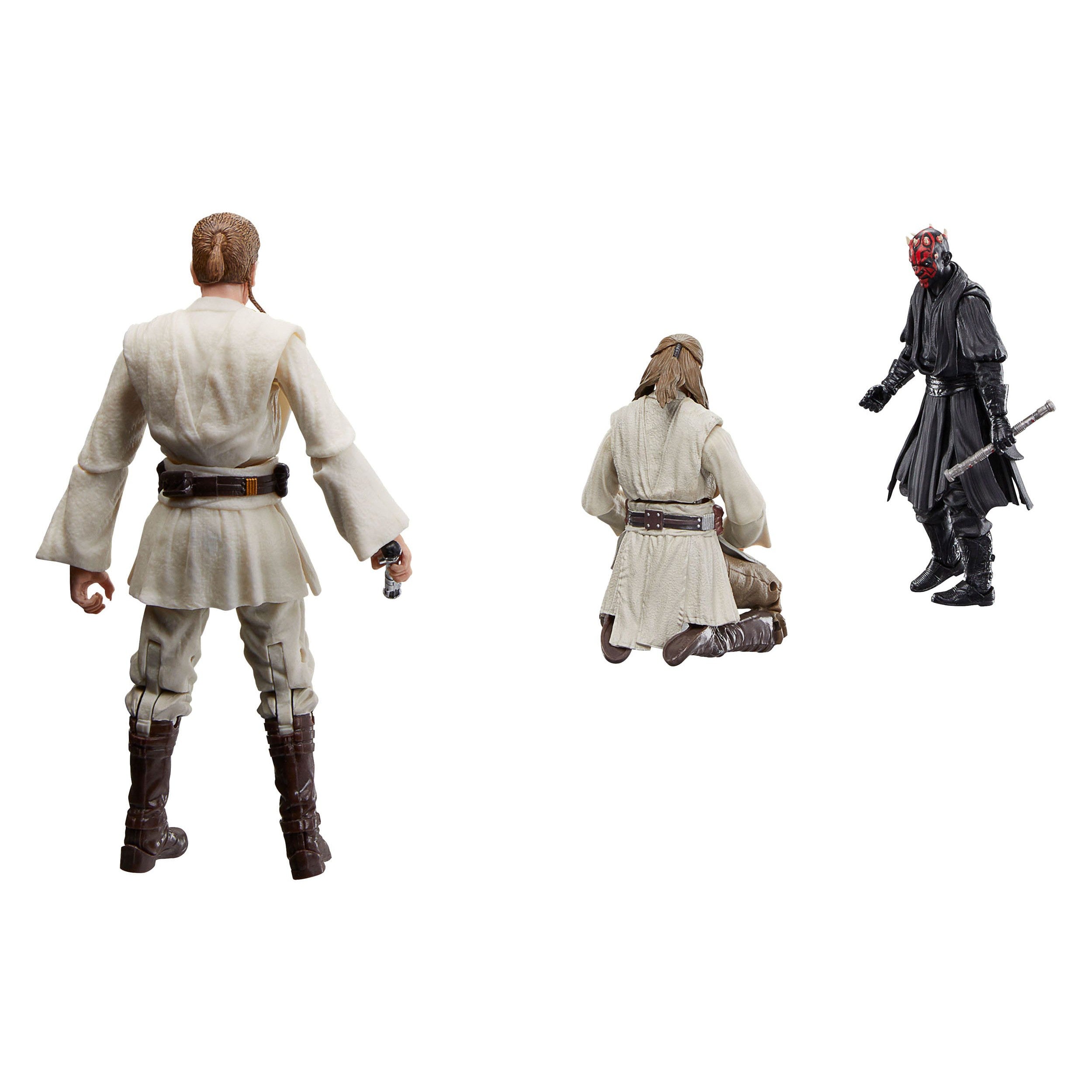 Star Wars Black Series: Qui-Gon Jinn, Darth Maul, Obi-Wan Kenobi (The Phantom Menace) 3-Pack-Actionfiguren-Hasbro-Mighty Underground