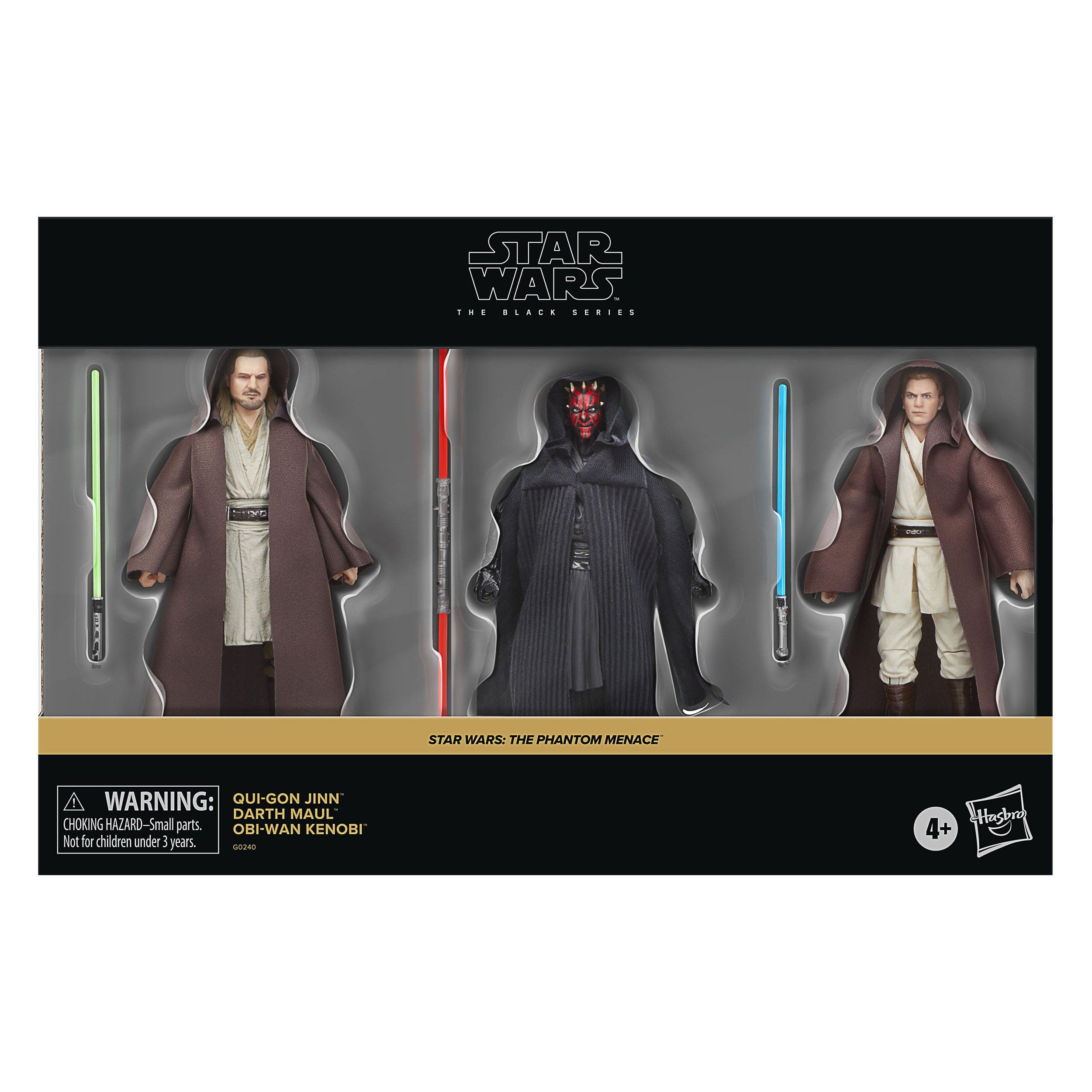 Star Wars Black Series: Qui-Gon Jinn, Darth Maul, Obi-Wan Kenobi (The Phantom Menace) 3-Pack-Actionfiguren-Hasbro-Mighty Underground