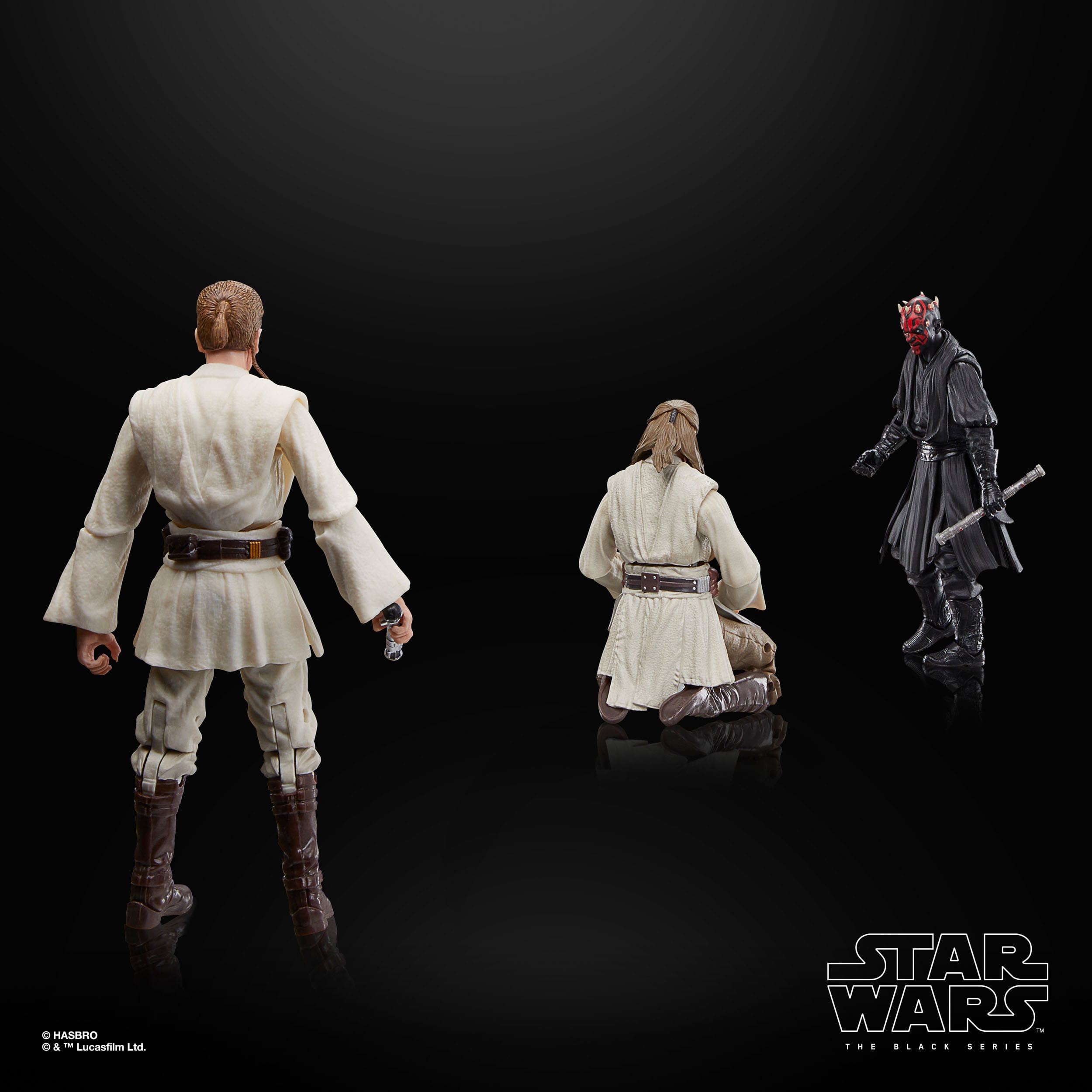 Star Wars Black Series: Qui-Gon Jinn, Darth Maul, Obi-Wan Kenobi (The Phantom Menace) 3-Pack-Actionfiguren-Hasbro-Mighty Underground