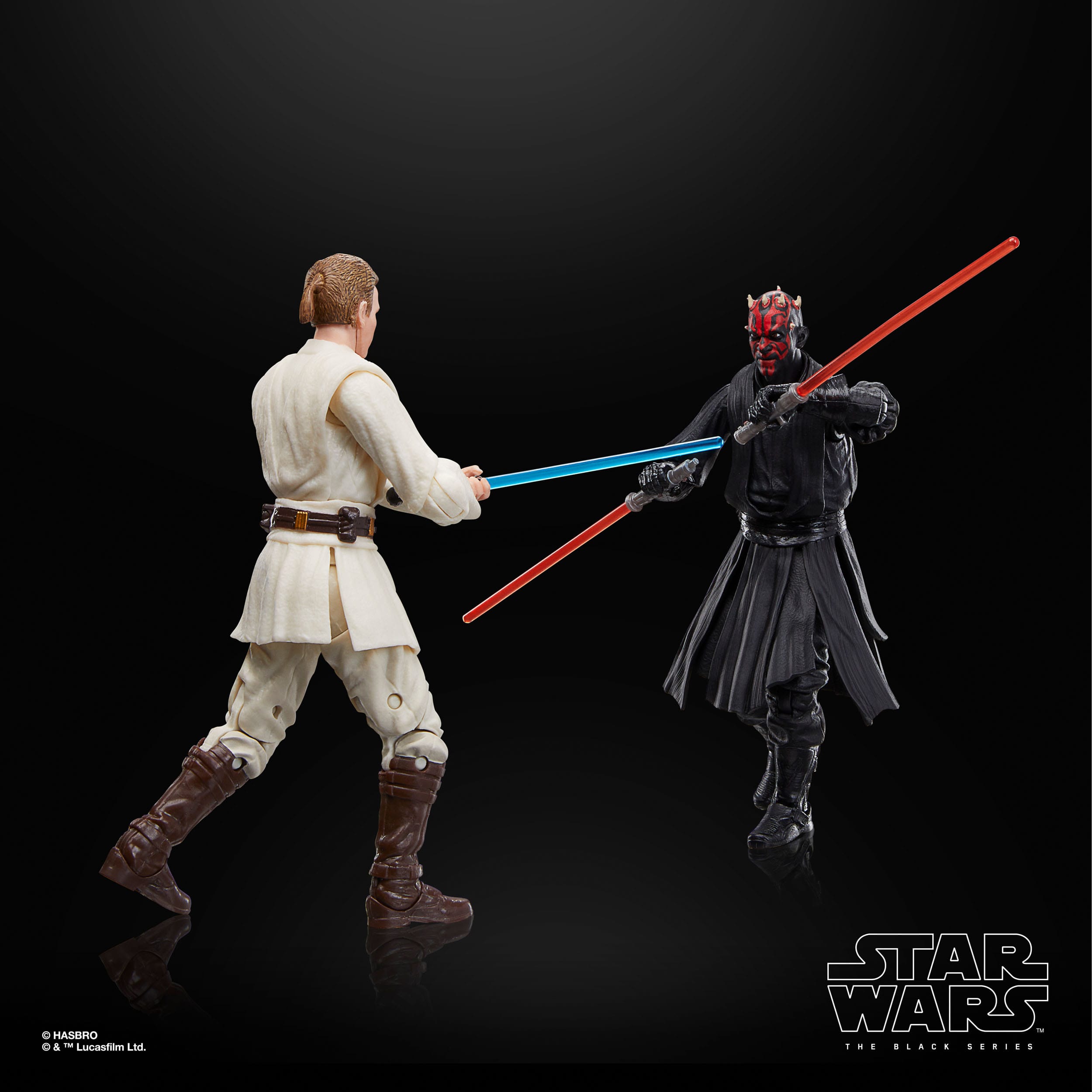 Star Wars Black Series: Qui-Gon Jinn, Darth Maul, Obi-Wan Kenobi (The Phantom Menace) 3-Pack-Actionfiguren-Hasbro-Mighty Underground