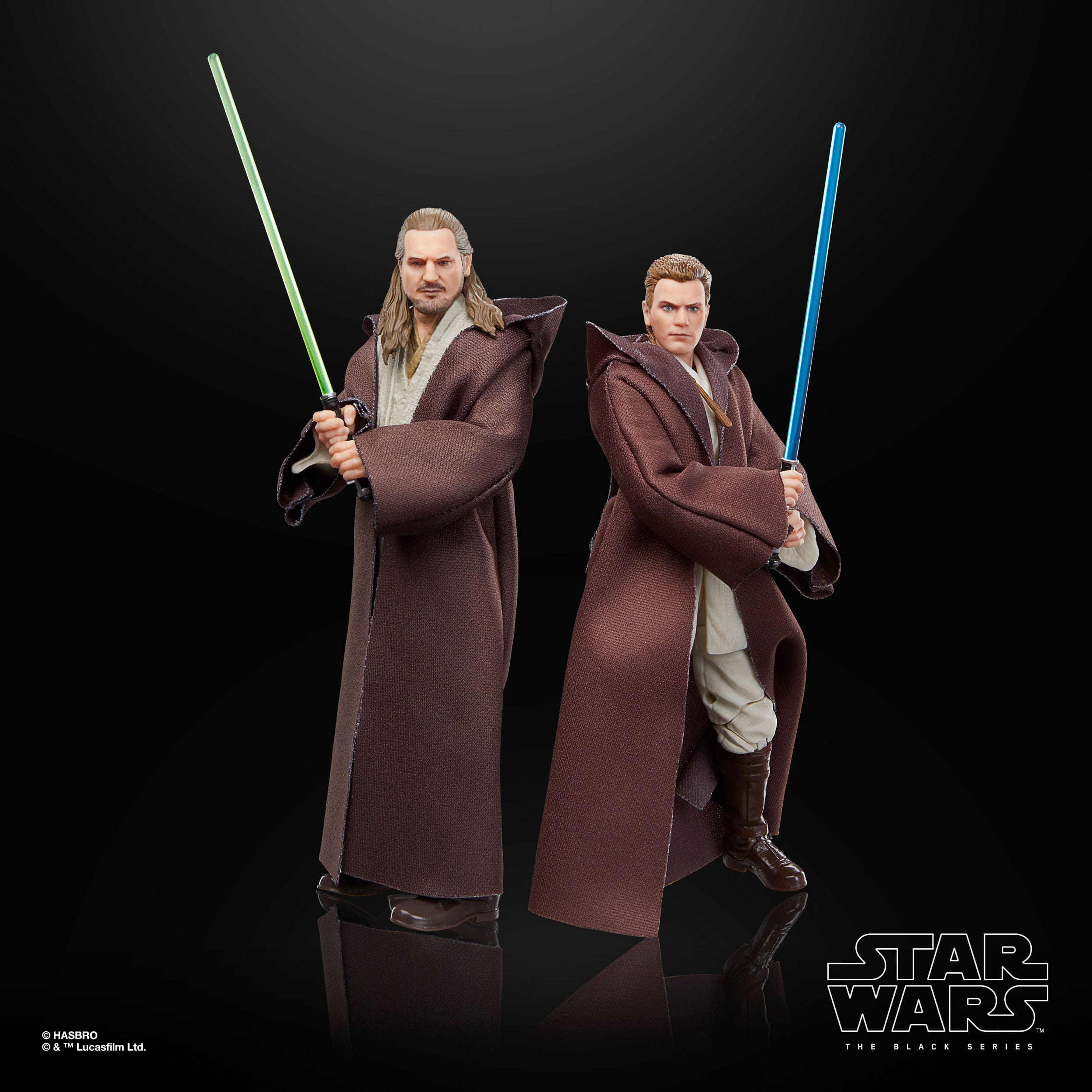 Star Wars Black Series: Qui-Gon Jinn, Darth Maul, Obi-Wan Kenobi (The Phantom Menace) 3-Pack-Actionfiguren-Hasbro-Mighty Underground