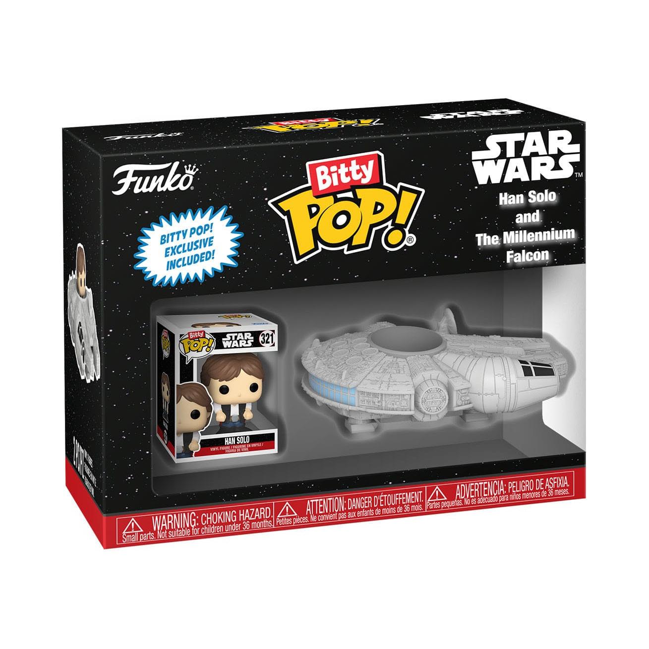 Star Wars: Han Solo with Millenium Falcon - Bitty POP! Rides-POP! + Funkos-Funko-Mighty Underground