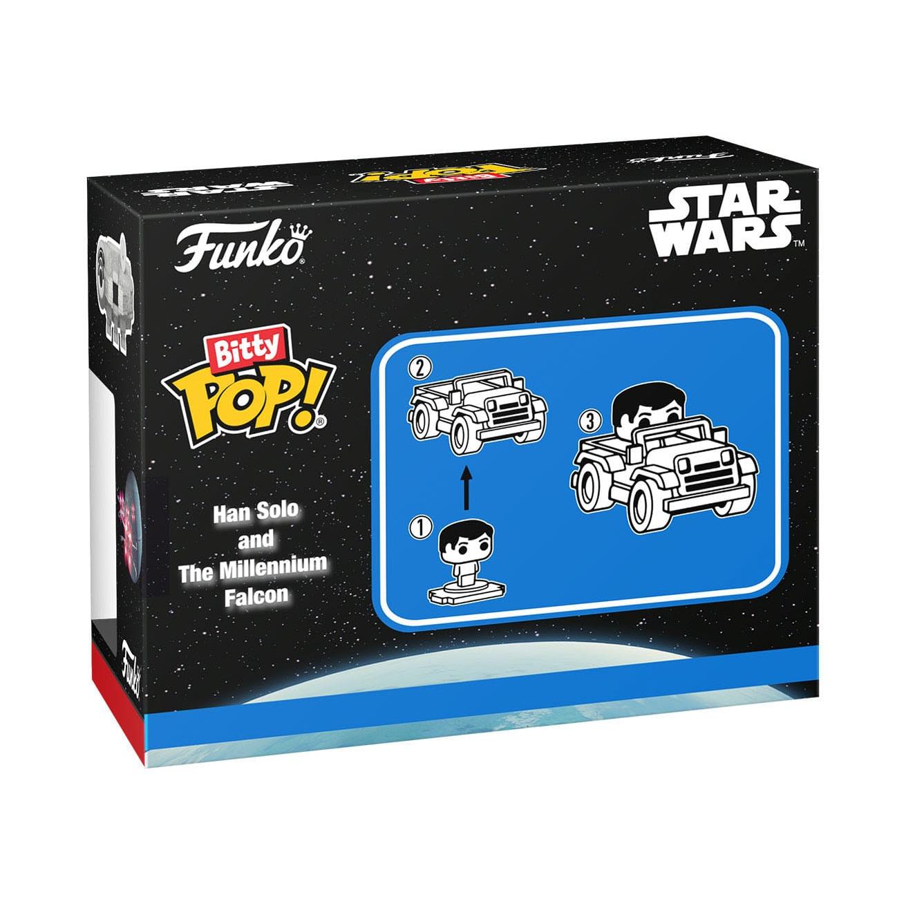 Star Wars: Han Solo with Millenium Falcon - Bitty POP! Rides-POP! + Funkos-Funko-Mighty Underground