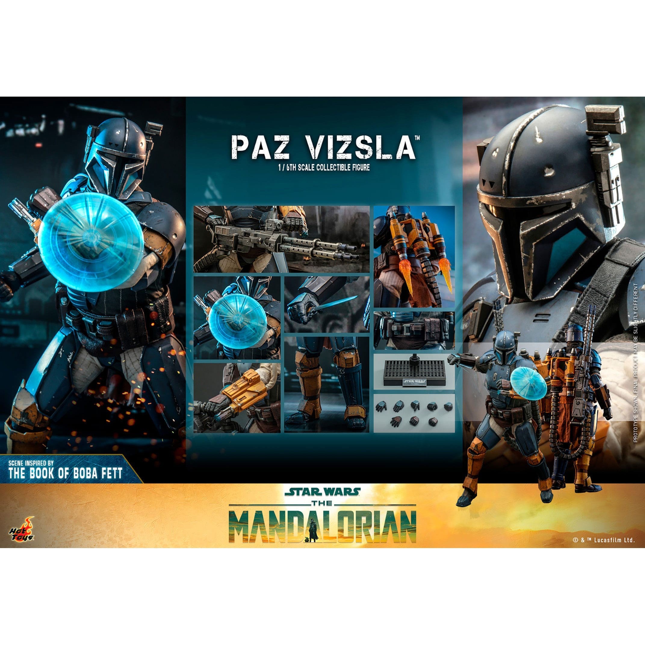 Star Wars: Paz Vizsla (The Mandalorian) 1/6-Actionfiguren-Hot Toys-Mighty Underground