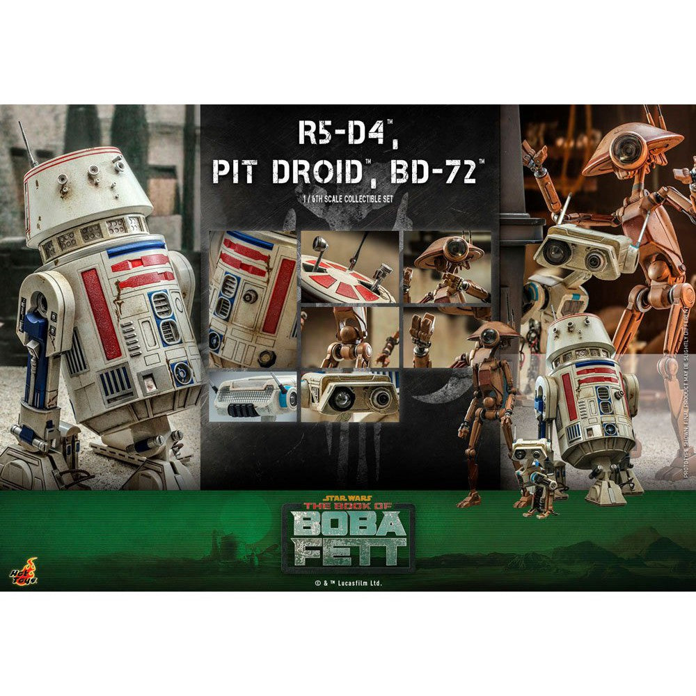 Star Wars: R5-D4, Pit Droid, & BD-72 1/6 (The Mandalorian)-Actionfiguren-Hot Toys-Mighty Underground