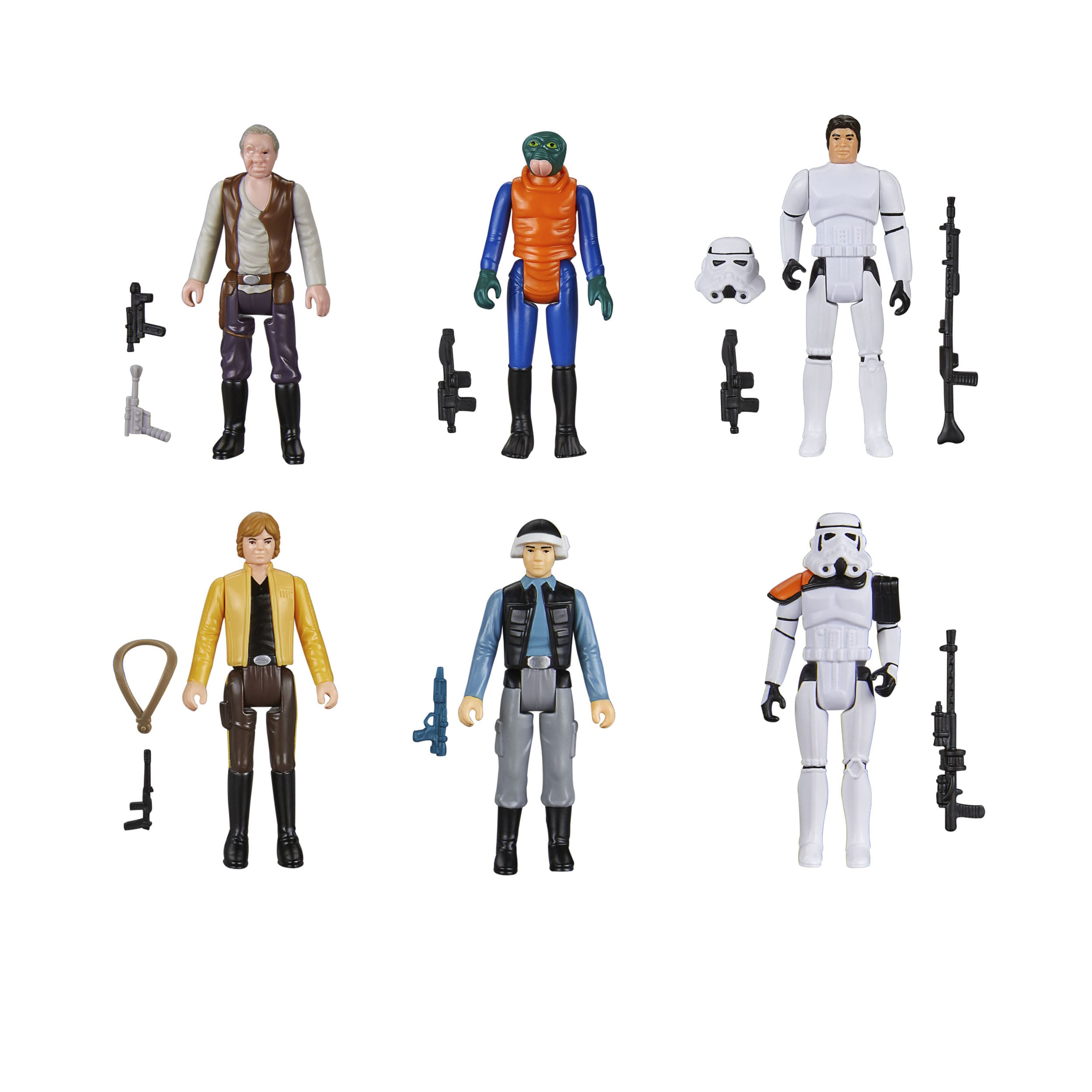 Star Wars Retro Collection: Episode IV 6-Pack - 10 cm-Actionfiguren-Hasbro-Mighty Underground