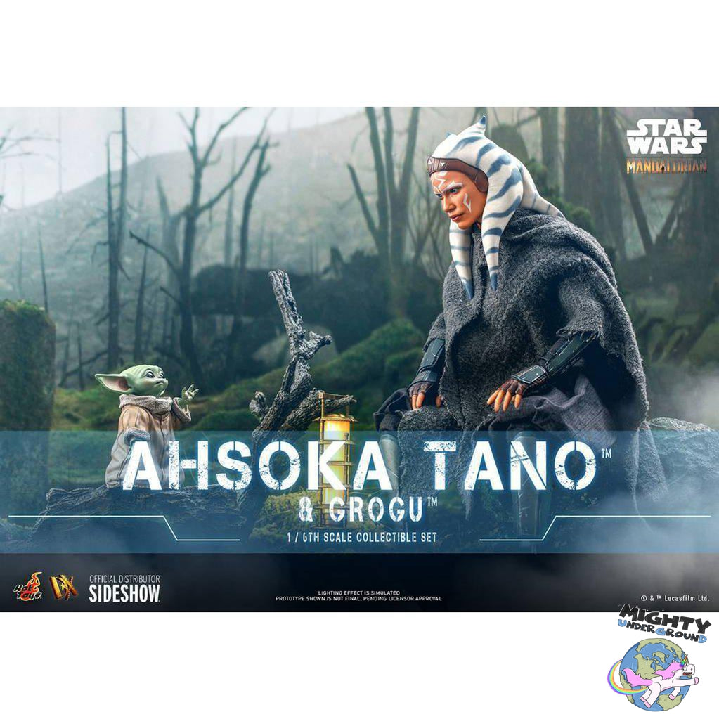 Star Wars: The Mandalorian - Ahsoka Tano & Grogu 1/6 VORBESTELLUNG!-Actionfiguren-Hot Toys-Mighty Underground