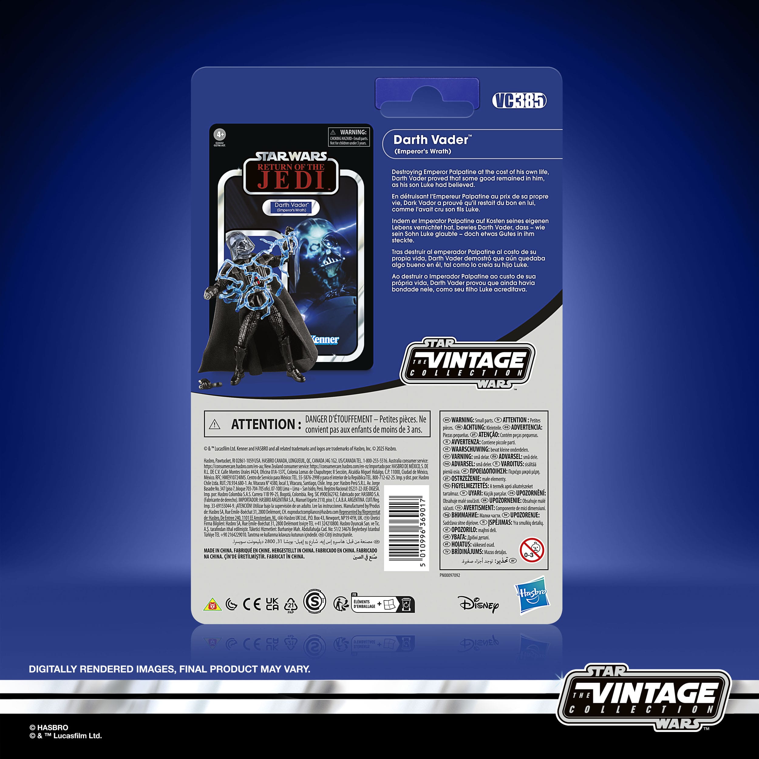 Star Wars Vintage Collection: Darth Vader (Emperor's Wrath, Ep VI) - 10 cm-Actionfiguren-Hasbro-Mighty Underground