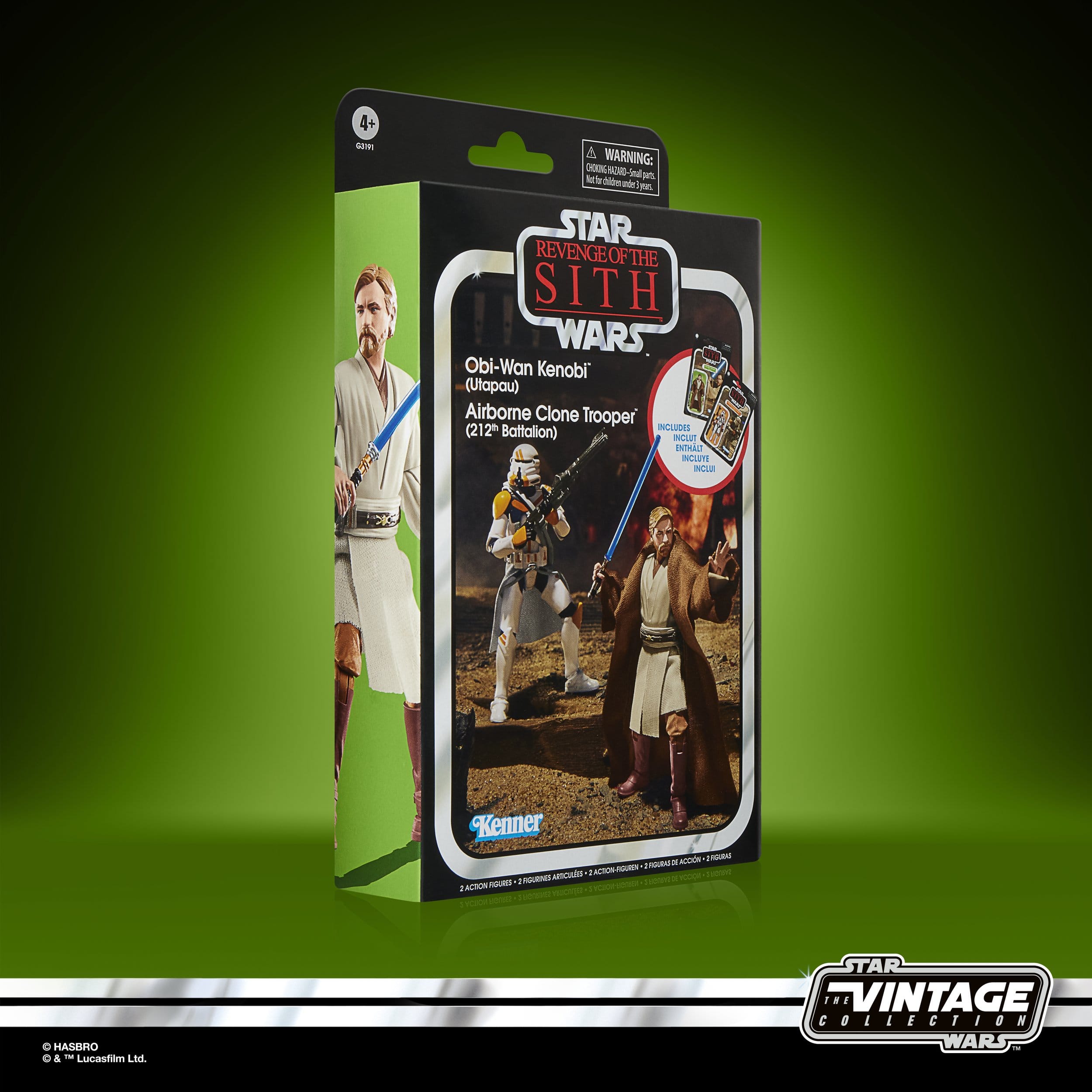 Star Wars Vintage Collection: Obi-Wan Kenobi & Airborne Clone Trooper (Ep III) 2-Pack - 10 cm-Actionfiguren-Hasbro-Mighty Underground