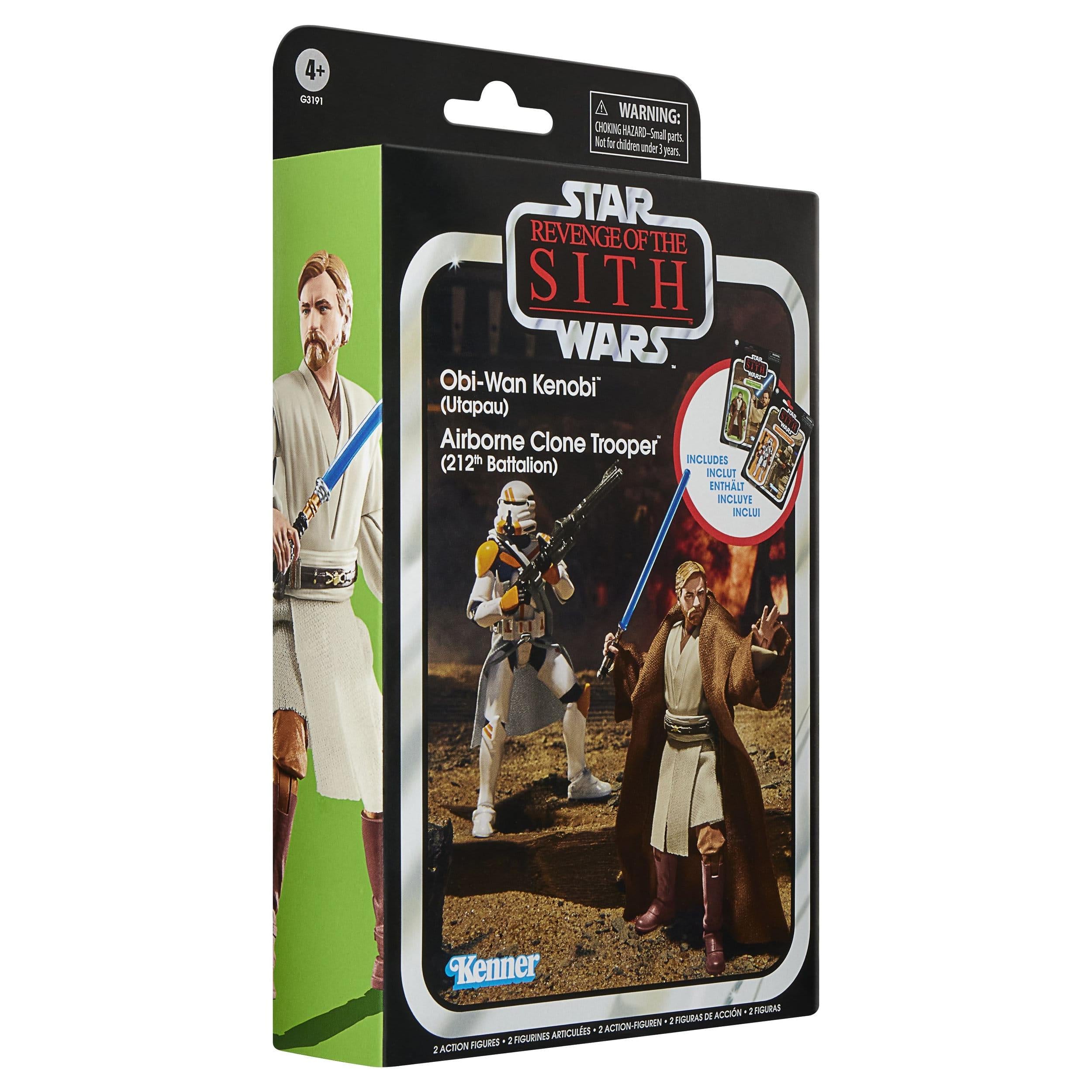 Star Wars Vintage Collection: Obi-Wan Kenobi & Airborne Clone Trooper (Ep III) 2-Pack - 10 cm-Actionfiguren-Hasbro-Mighty Underground