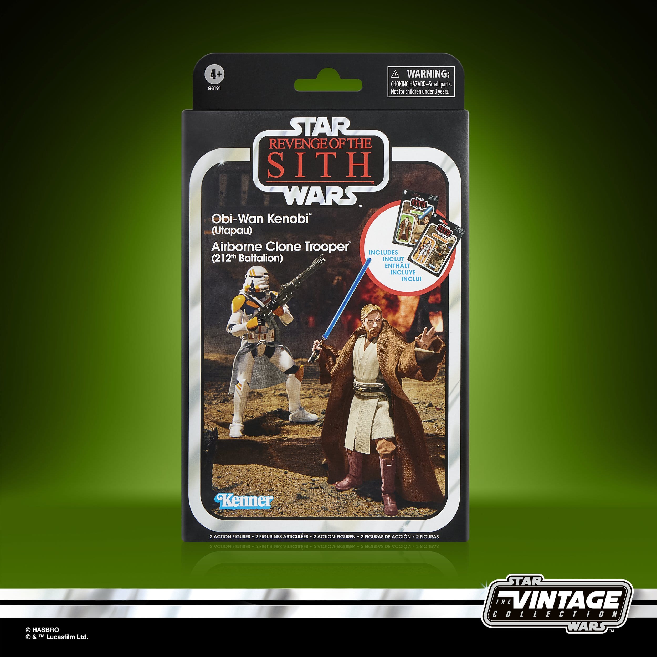 Star Wars Vintage Collection: Obi-Wan Kenobi & Airborne Clone Trooper (Ep III) 2-Pack - 10 cm-Actionfiguren-Hasbro-Mighty Underground