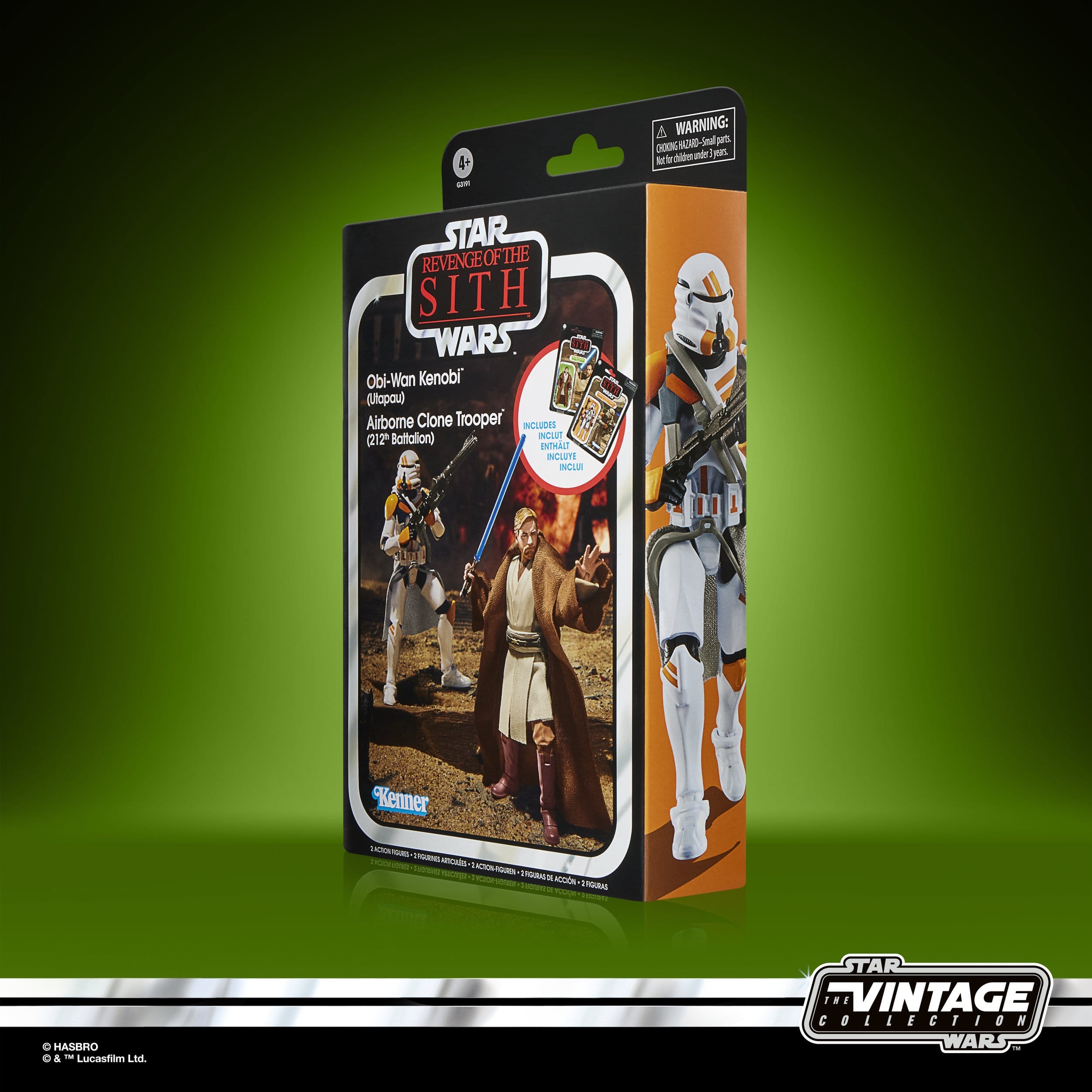 Star Wars Vintage Collection: Obi-Wan Kenobi & Airborne Clone Trooper (Ep III) 2-Pack - 10 cm-Actionfiguren-Hasbro-Mighty Underground