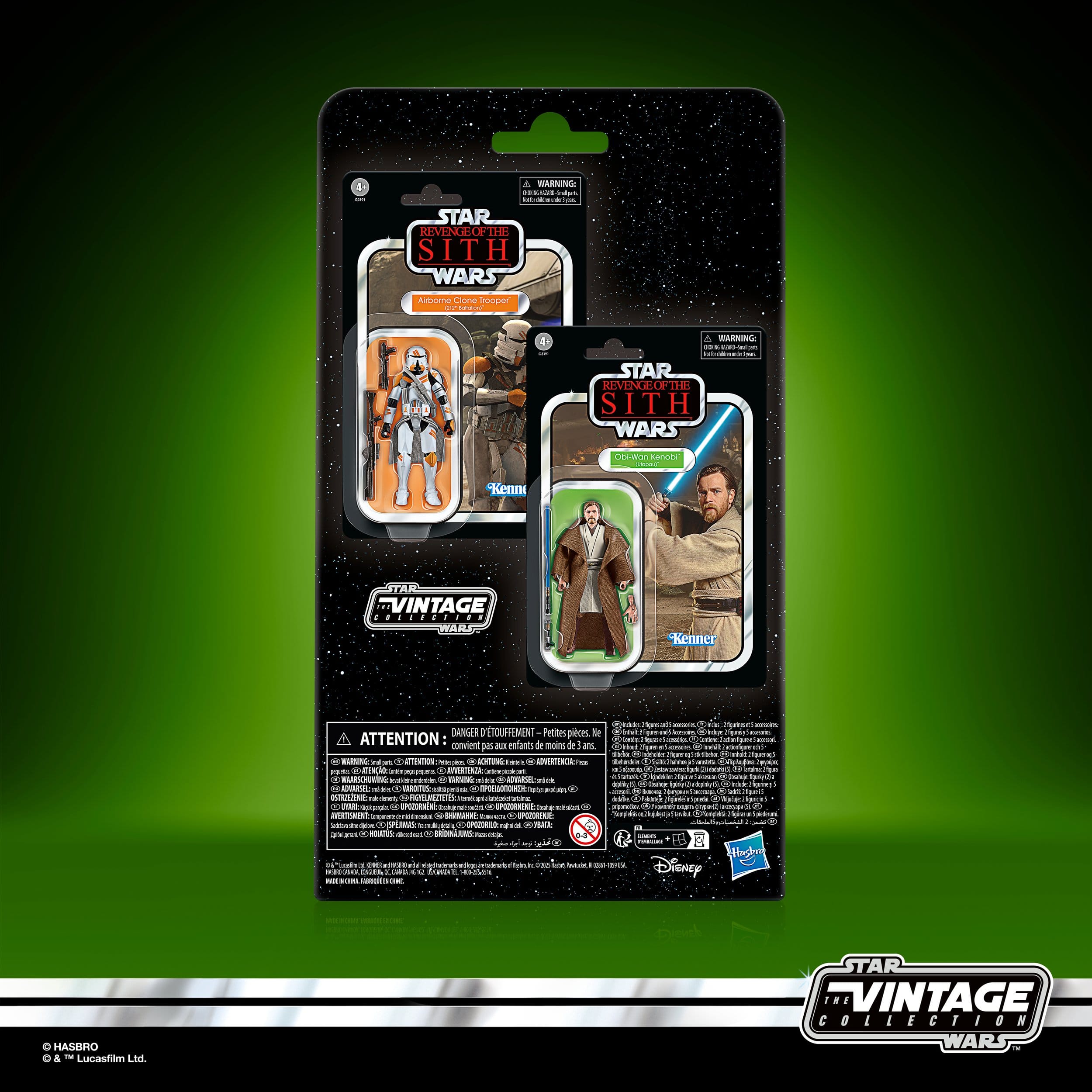Star Wars Vintage Collection: Obi-Wan Kenobi & Airborne Clone Trooper (Ep III) 2-Pack - 10 cm-Actionfiguren-Hasbro-Mighty Underground