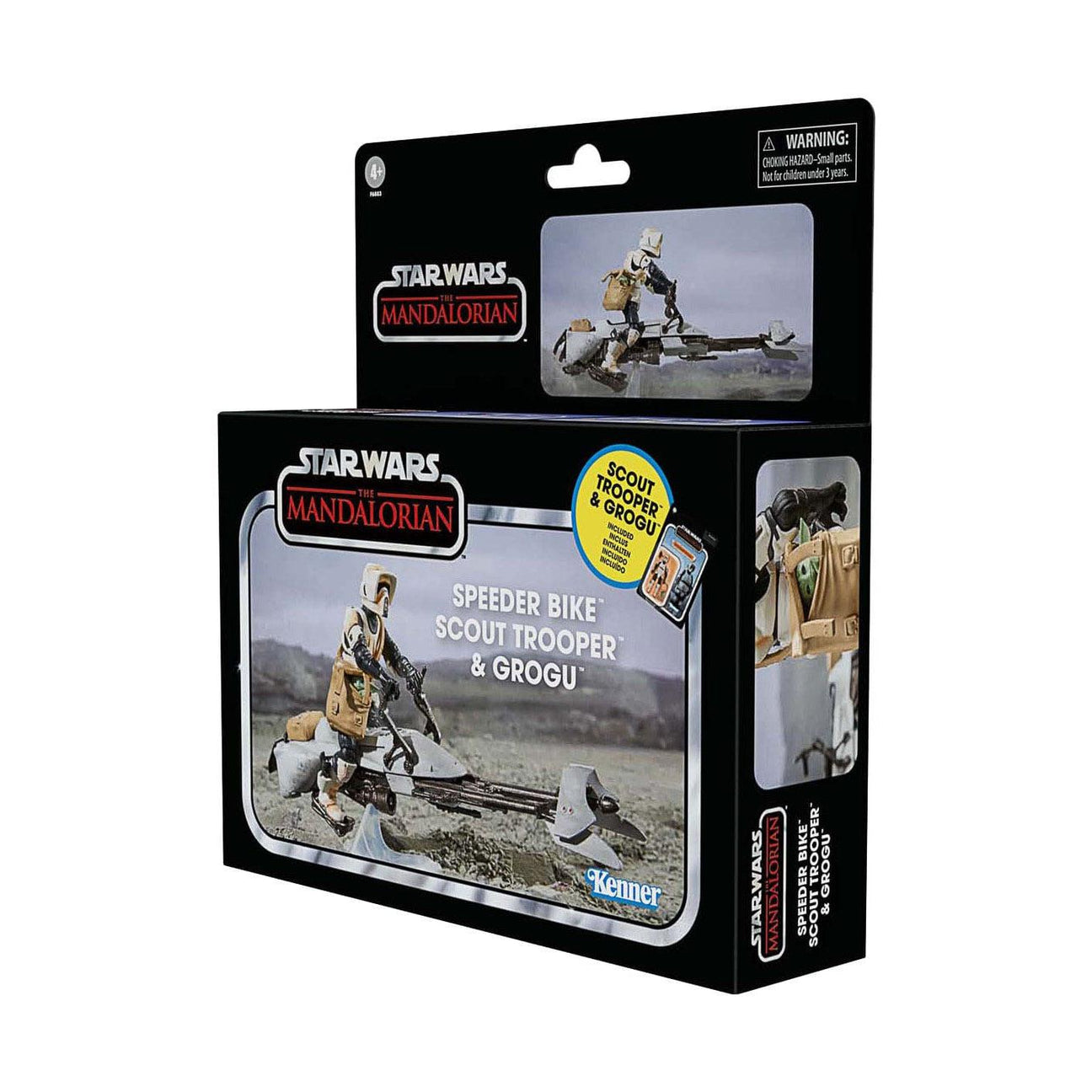 Star Wars Vintage Collection: Speeder Bike with Scout Trooper & Grogu (The Mandalorian) - 10 cm-Actionfiguren-Hasbro-Mighty Underground