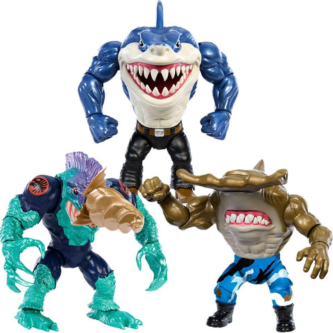 Street Sharks: Ripster, Slash & Jab (30th Anniversary, US-Import) - 3-Pack-Actionfiguren-Mattel-Mighty Underground