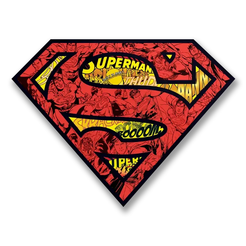 Superman: Mash-Up Shield - Sticker-Sticker-Mighty Underground-Mighty Underground