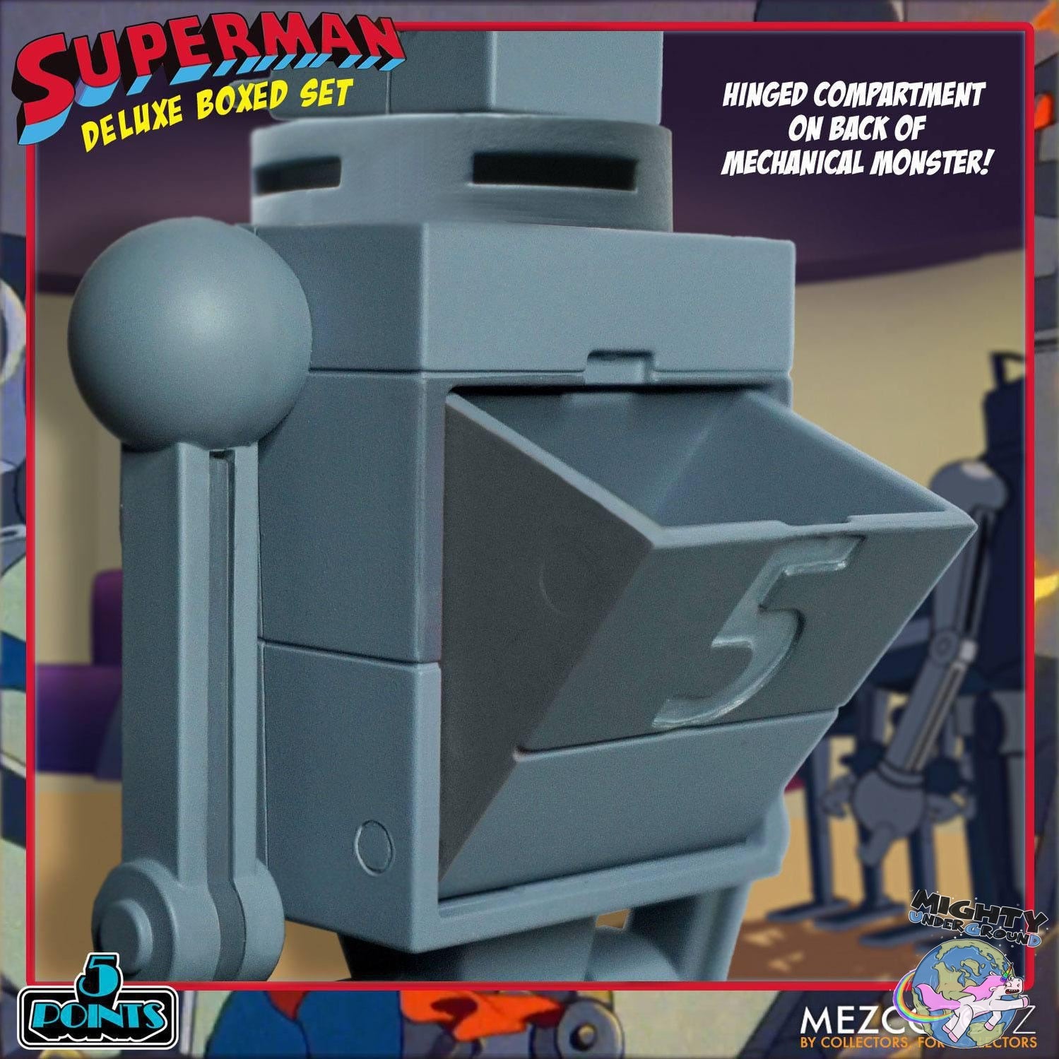 Superman The Mechanical Monsters (1941): Deluxe Box Set VORBESTELLUNG!-Actionfiguren-Mezco Toys-Mighty Underground