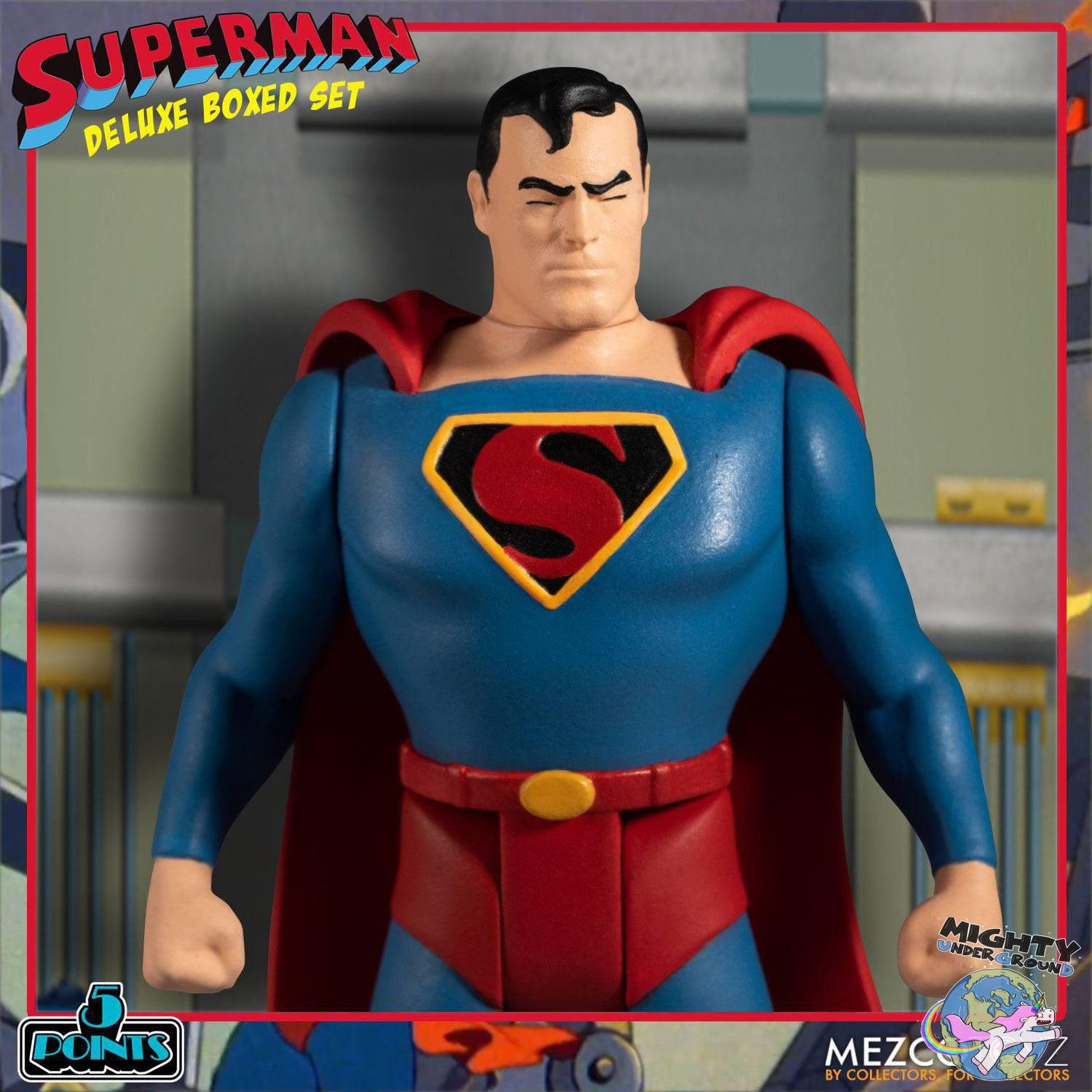 Superman The Mechanical Monsters (1941): Deluxe Box Set VORBESTELLUNG!-Actionfiguren-Mezco Toys-Mighty Underground