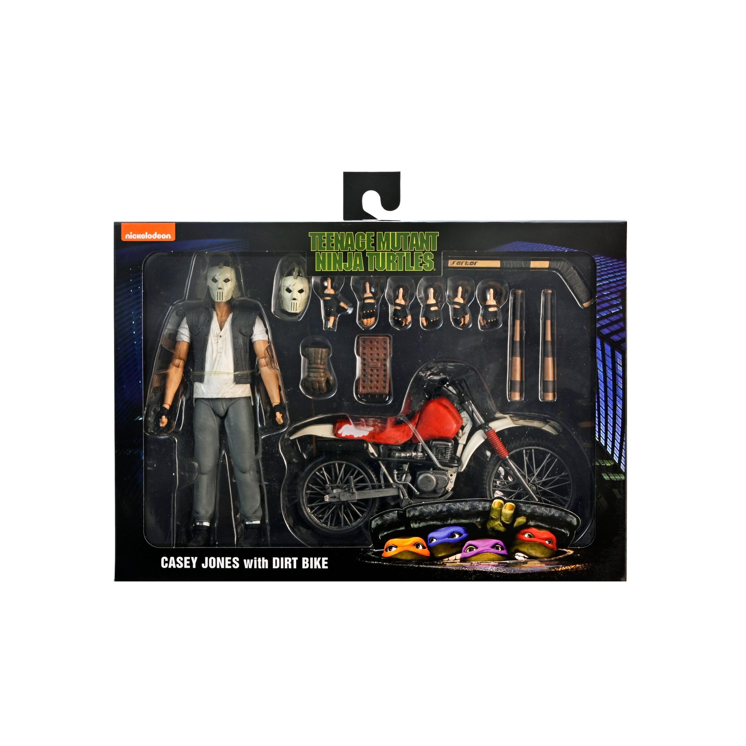 TMNT (1990): Casey Jones with Dirt Bike-Actionfiguren-NECA-Mighty Underground