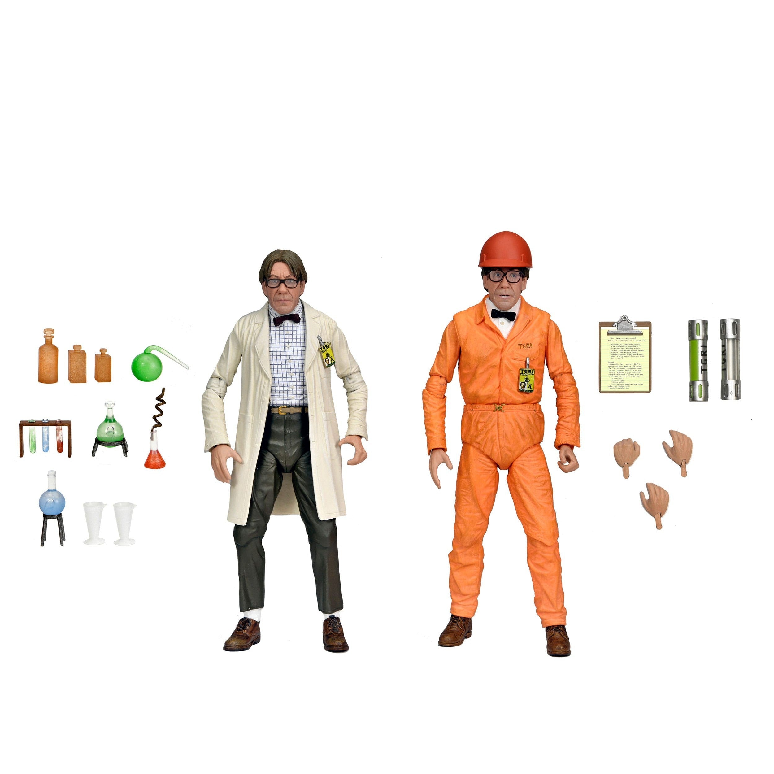 TMNT 2: Secret of the Ooze - Lab Coat and Hazmat Suit Professor Perry 2-Pack-Actionfiguren-NECA-Mighty Underground