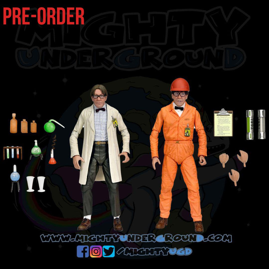 TMNT 2: Secret of the Ooze - Lab Coat and Hazmat Suit Professor Perry 2-Pack-Actionfiguren-NECA-Mighty Underground