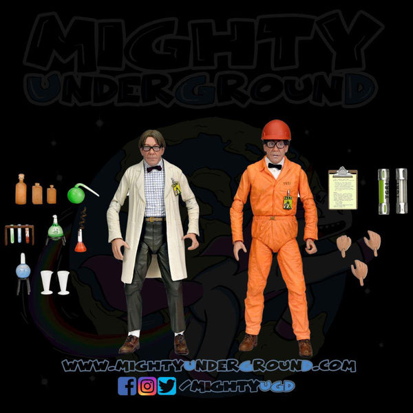 TMNT 2: Secret of the Ooze - Lab Coat and Hazmat Suit Professor Perry 2-Pack-Actionfiguren-NECA-Mighty Underground