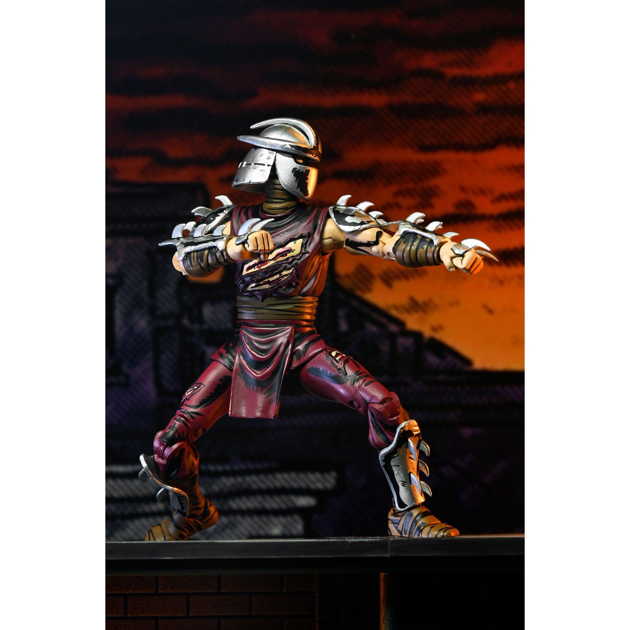 TMNT: Battle Damaged Shredder (Classic Colors) (Mirage)-Actionfiguren-NECA-Mighty Underground