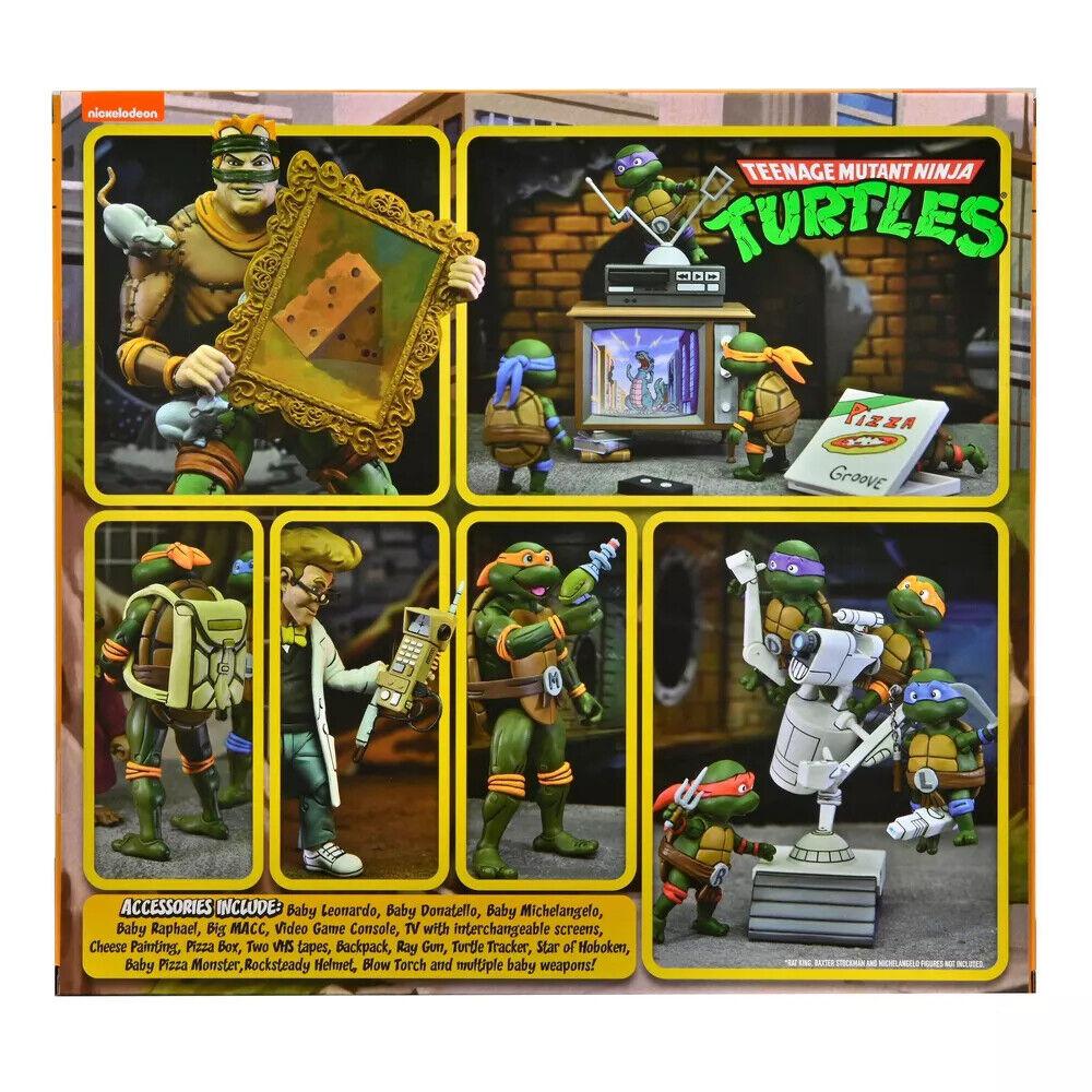 TMNT (Cartoon): Baby Turtles 7” Accessory Pack-Actionfiguren-NECA-Mighty Underground