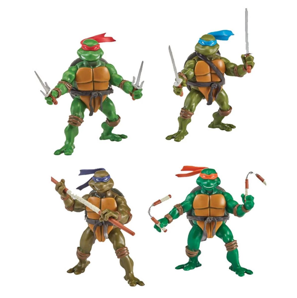 TMNT: Classic 2003 Ninja Turtles - 4-Pack-Actionfiguren-Playmates Toys-Mighty Underground