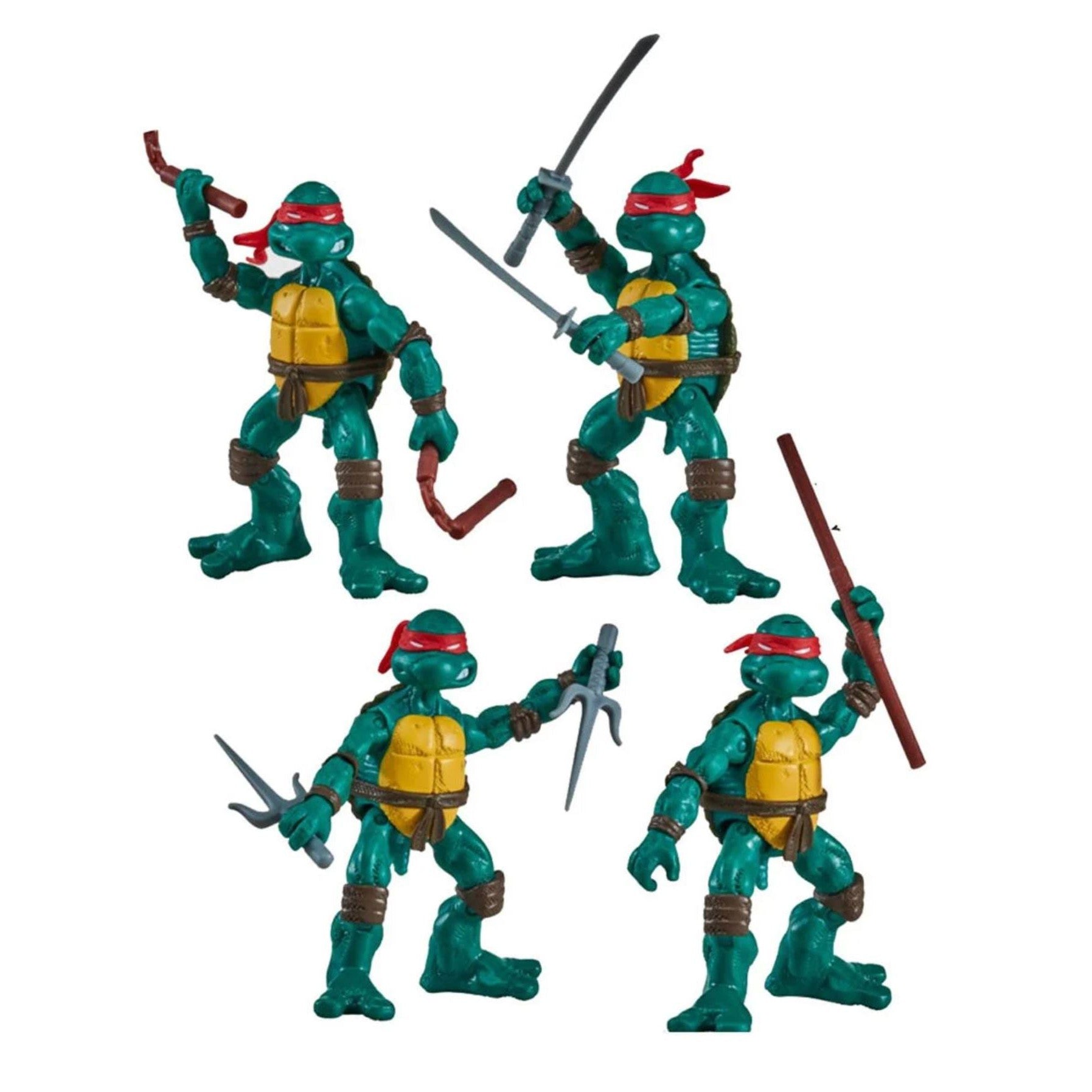 TMNT: Classic Comic Book Series - 4-Pack-Actionfiguren-Playmates Toys-Mighty Underground