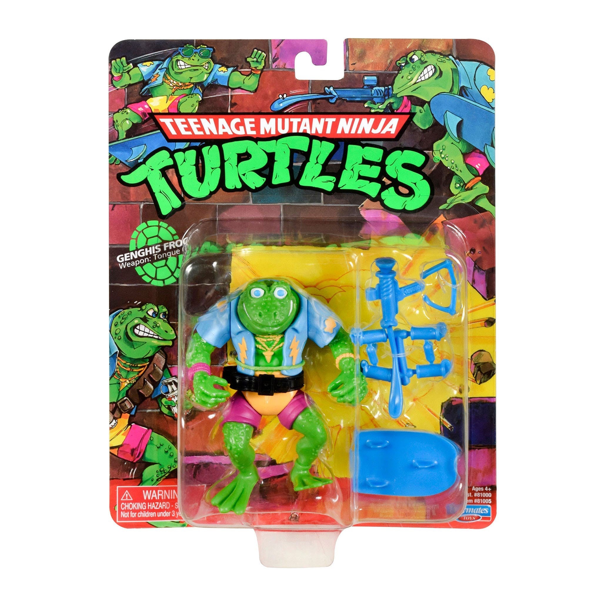 TMNT: Classic Genghis Frog-Actionfiguren-Playmates Toys-Mighty Underground