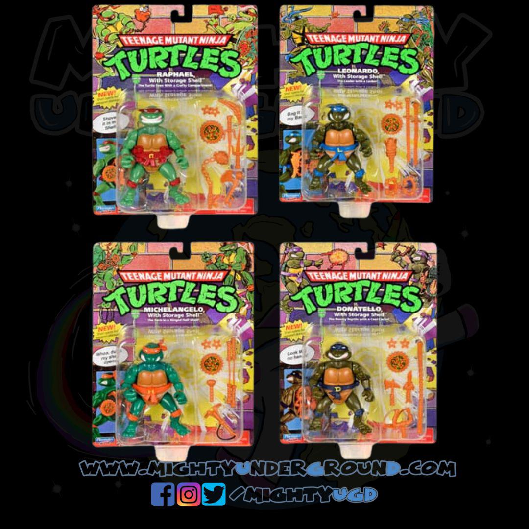 TMNT: Classic Turtles 4-Set-Actionfiguren-Playmates Toys-Mighty Underground