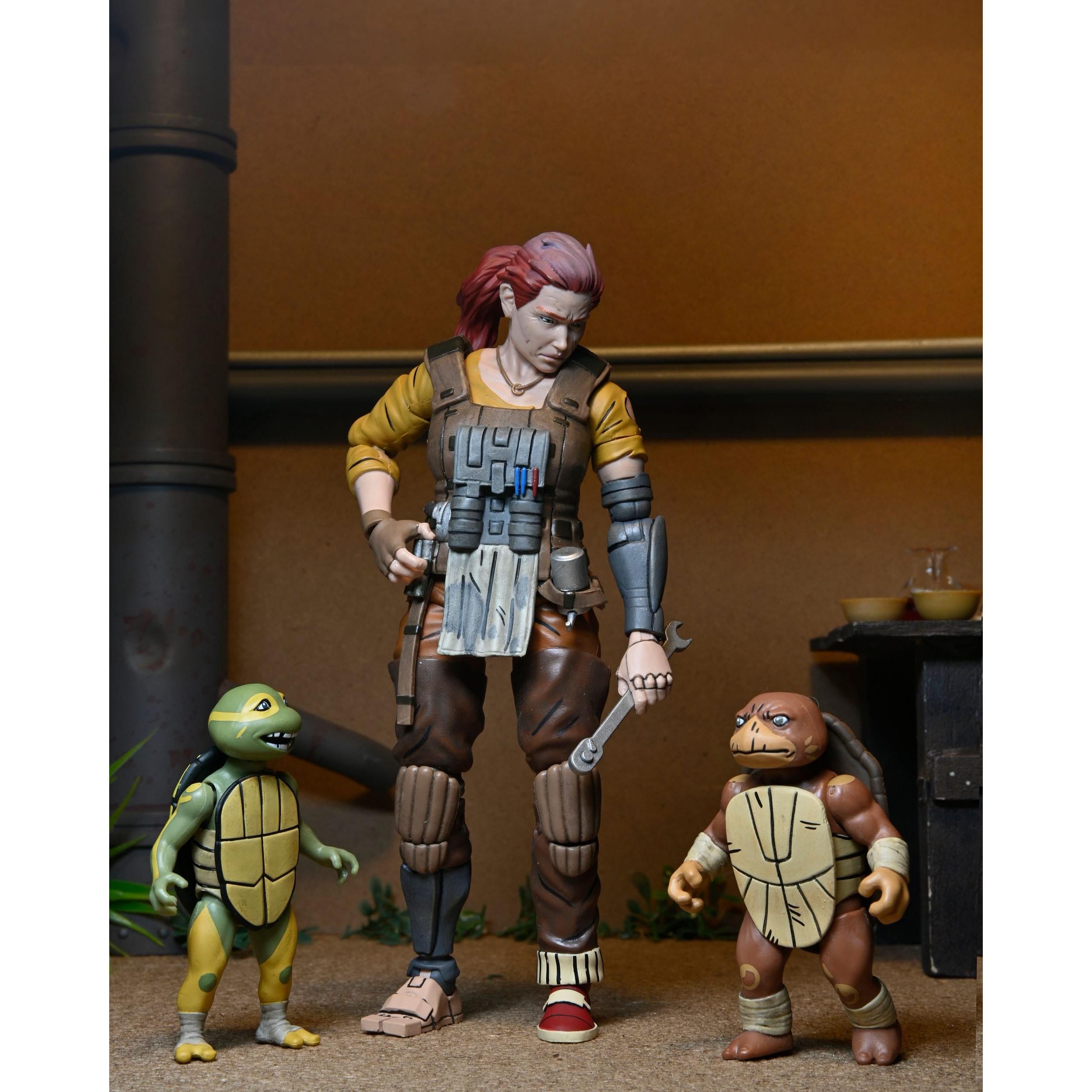 TMNT: Grammy April with Baby Yi & Moja (The Last Ronin)-Actionfiguren-NECA-Mighty Underground