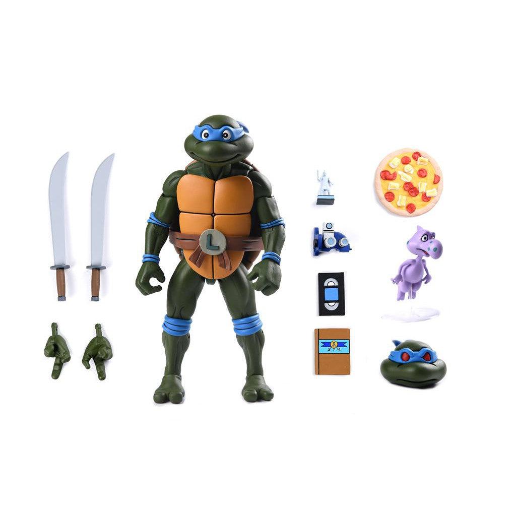 TMNT: Leonardo (Cartoon, VHS, Pizza Collection)-Actionfiguren-NECA-Mighty Underground