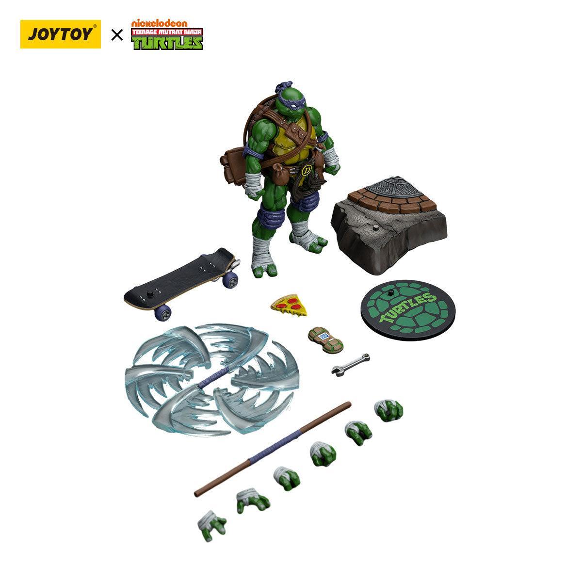 TMNT: Leonardo, Michelangelo, Donatello, Raphael - 4er Bundle - 1/18-Actionfiguren-JoyToy-Mighty Underground