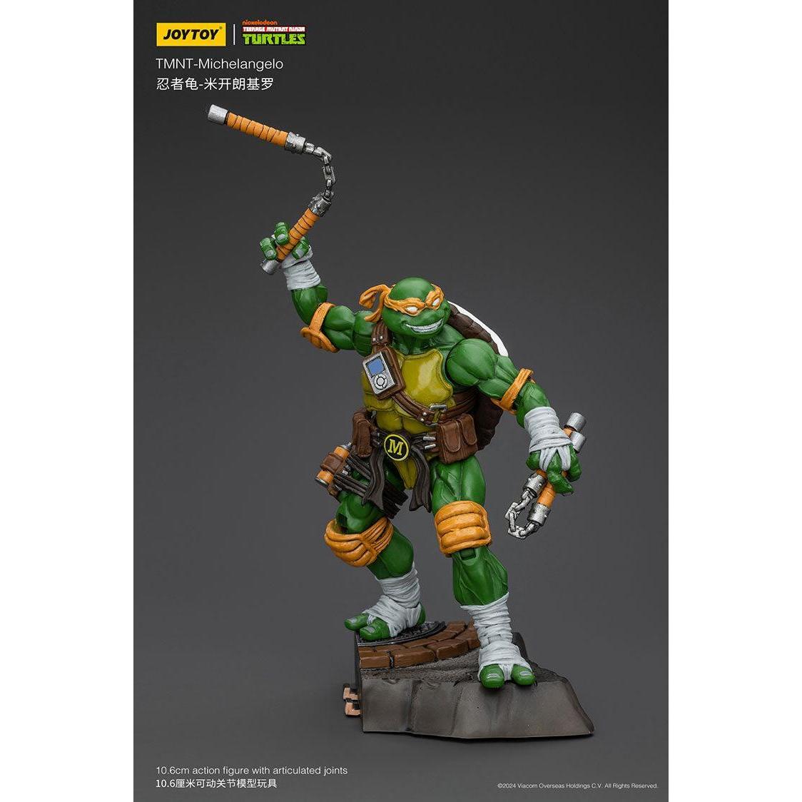 TMNT: Leonardo, Michelangelo, Donatello, Raphael - 4er Bundle - 1/18-Actionfiguren-JoyToy-Mighty Underground