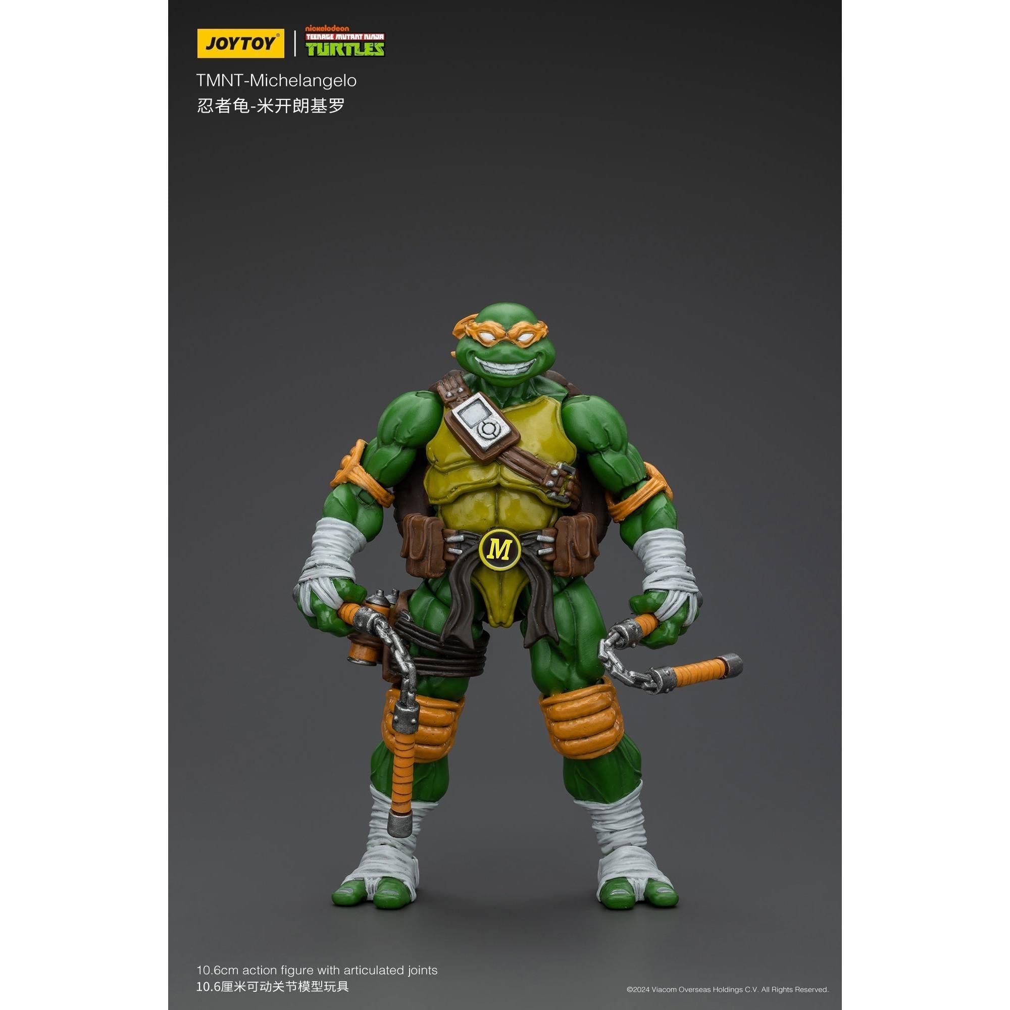 TMNT: Leonardo, Michelangelo, Donatello, Raphael - 4er Bundle - 1/18-Actionfiguren-JoyToy-Mighty Underground