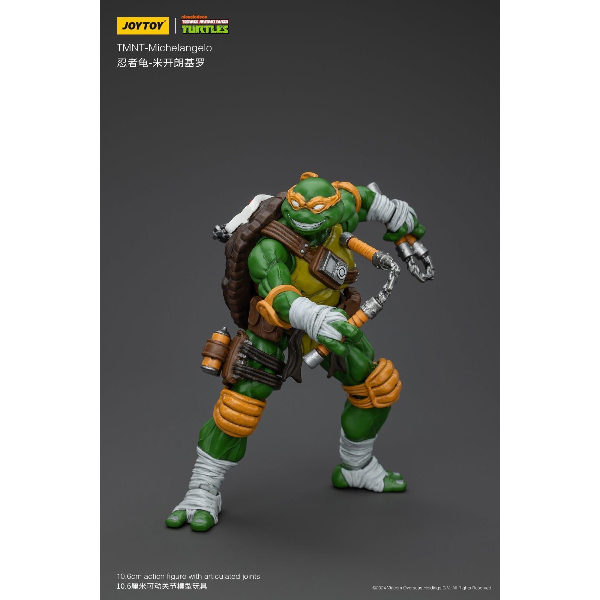 TMNT: Leonardo, Michelangelo, Donatello, Raphael - 4er Bundle - 1/18-Actionfiguren-JoyToy-Mighty Underground