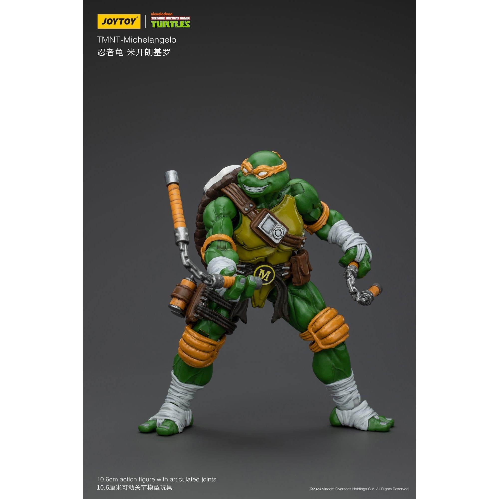 TMNT: Leonardo, Michelangelo, Donatello, Raphael - 4er Bundle - 1/18-Actionfiguren-JoyToy-Mighty Underground