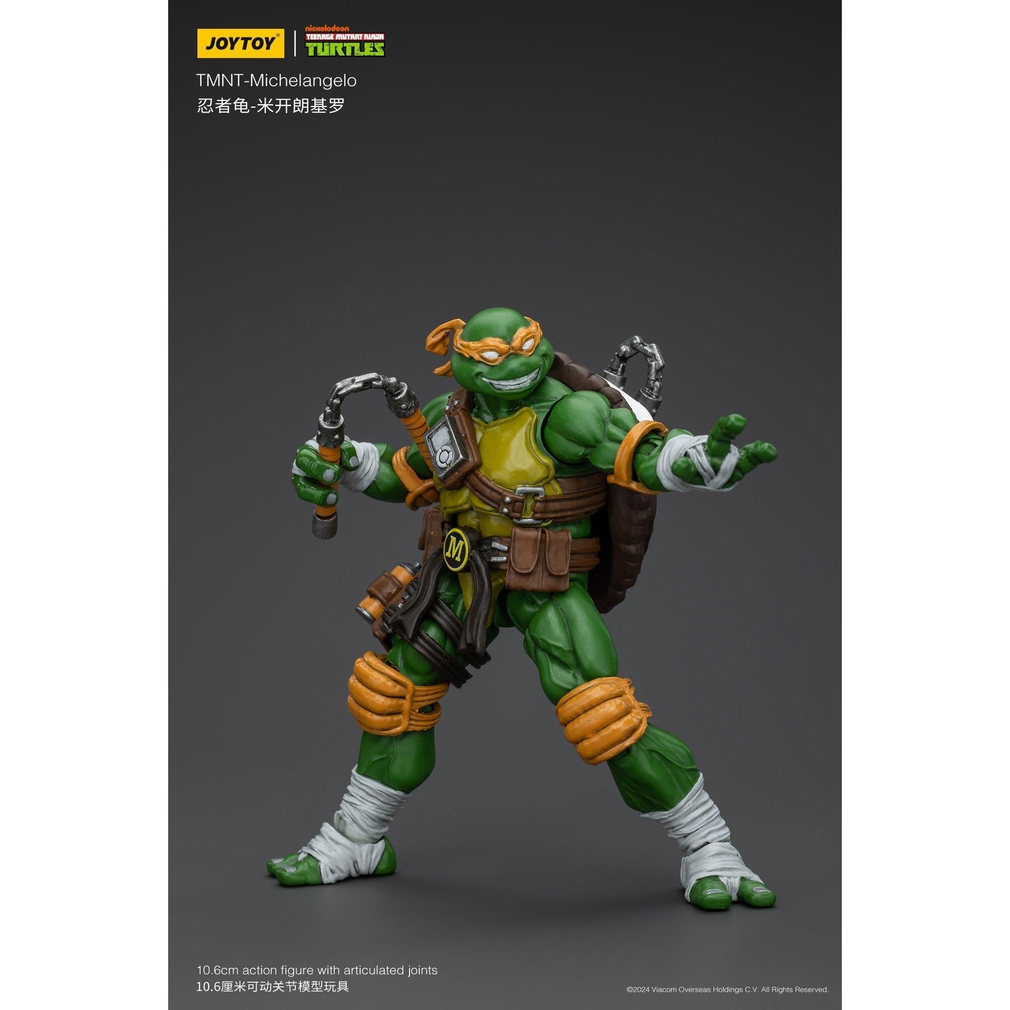 TMNT: Leonardo, Michelangelo, Donatello, Raphael - 4er Bundle - 1/18-Actionfiguren-JoyToy-Mighty Underground