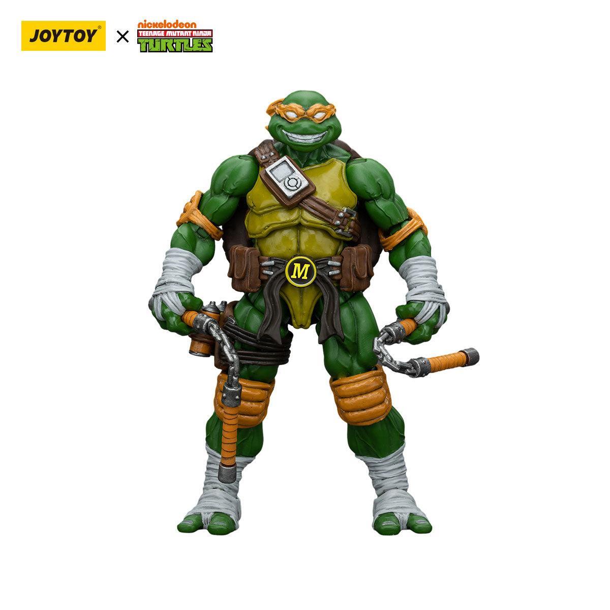 TMNT: Leonardo, Michelangelo, Donatello, Raphael - 4er Bundle - 1/18-Actionfiguren-JoyToy-Mighty Underground
