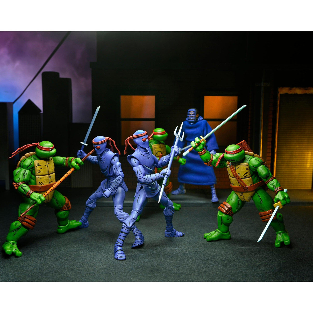 Pack Figurines Leonardo, Raphael, Michelangelo & Donatello Mirage Comics  Neca Tortues Ninja