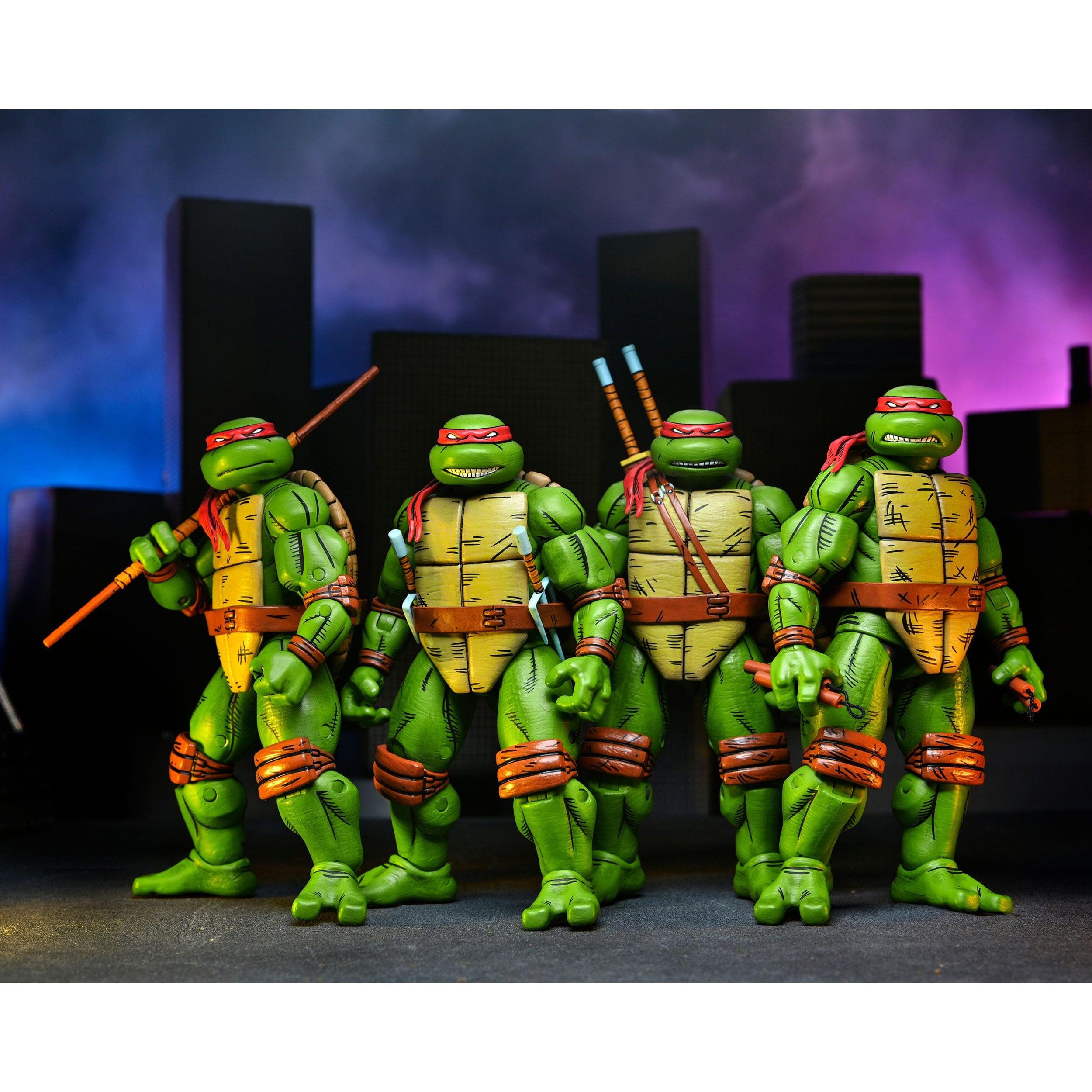 TMNT: Leonardo, Raphael, Michelangelo, & Donatello 4-Pack (Mirage Comics)-Actionfiguren-NECA-Mighty Underground