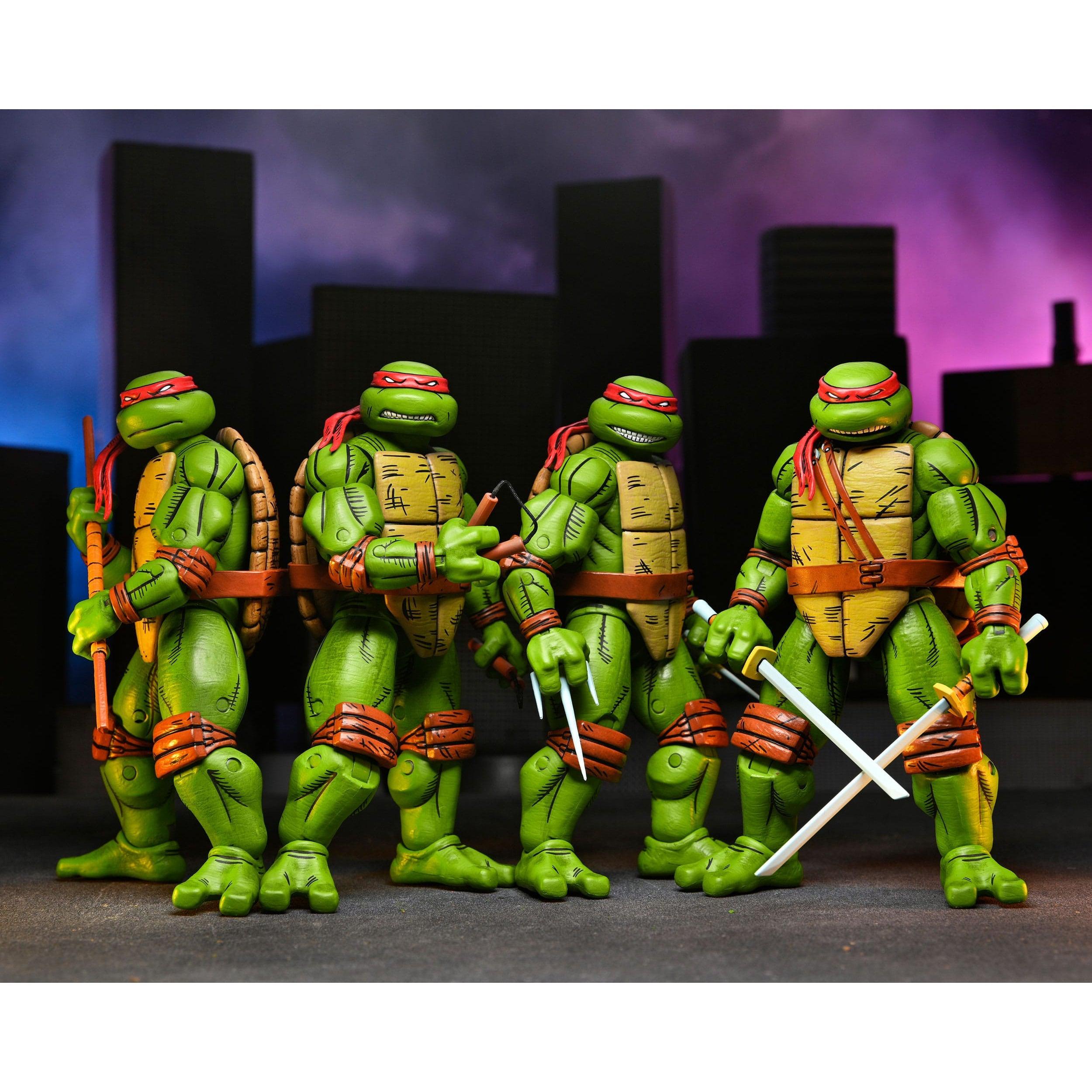 TMNT: Leonardo, Raphael, Michelangelo, & Donatello 4-Pack (Mirage Comics)-Actionfiguren-NECA-Mighty Underground