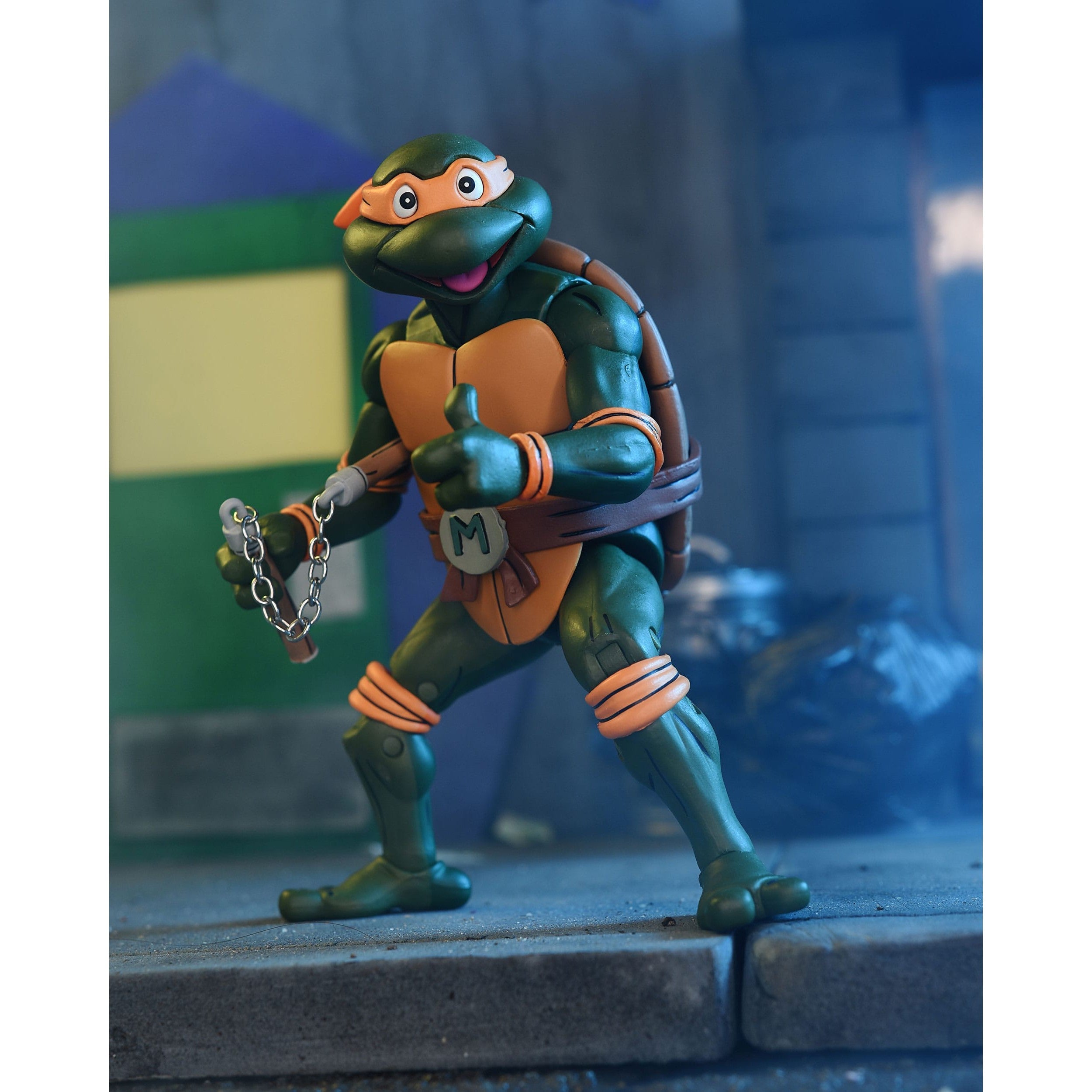 TMNT: Michelangelo (Cartoon, VHS, Pizza Club)-Actionfiguren-NECA-Mighty Underground