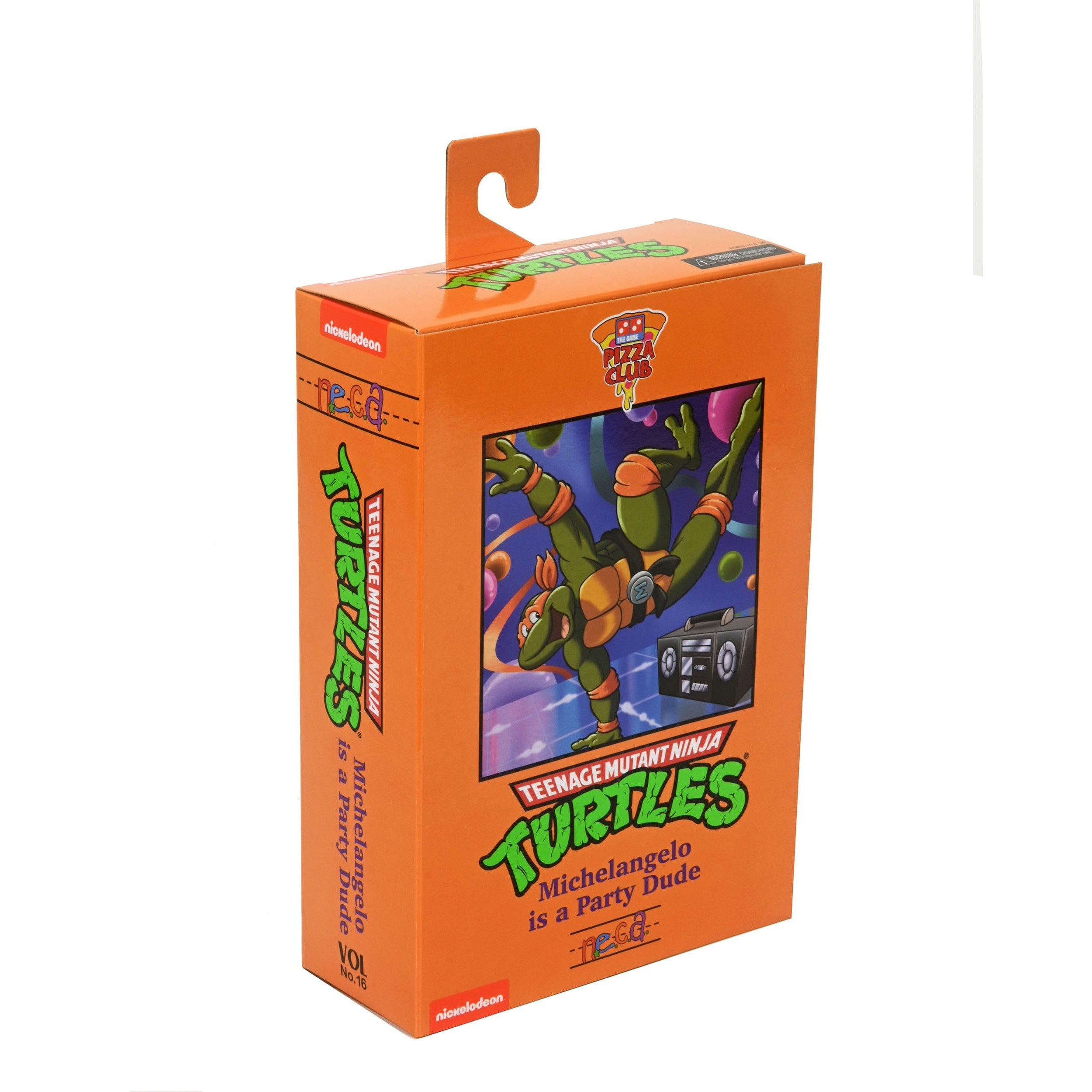 TMNT: Michelangelo (Cartoon, VHS, Pizza Club)-Actionfiguren-NECA-Mighty Underground