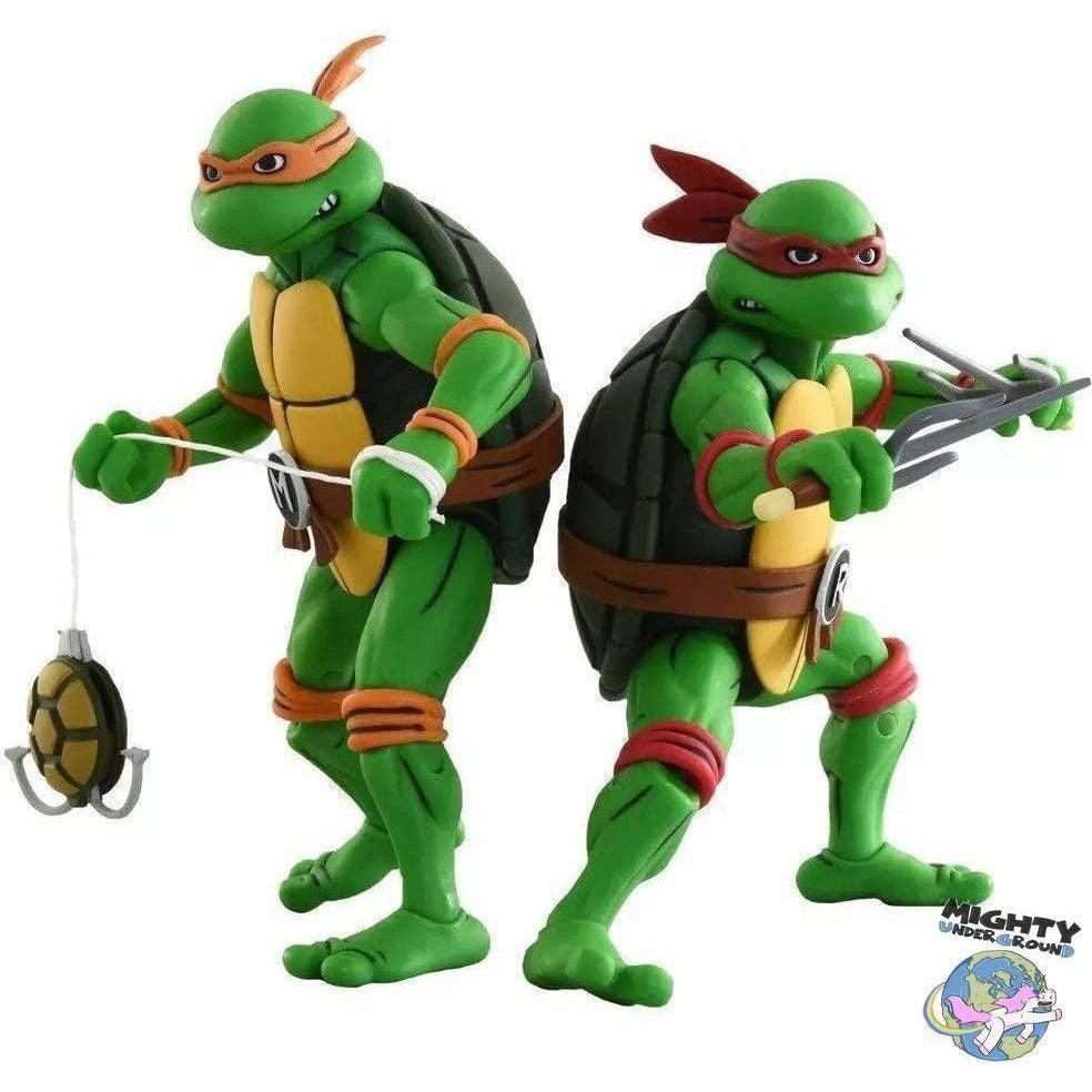 TMNT: Michelangelo and Raphael 2-Pack-Actionfiguren-NECA-mighty-underground