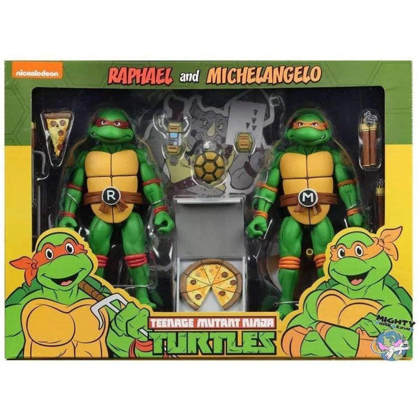 TMNT: Michelangelo and Raphael 2-Pack-Actionfiguren-NECA-mighty-underground